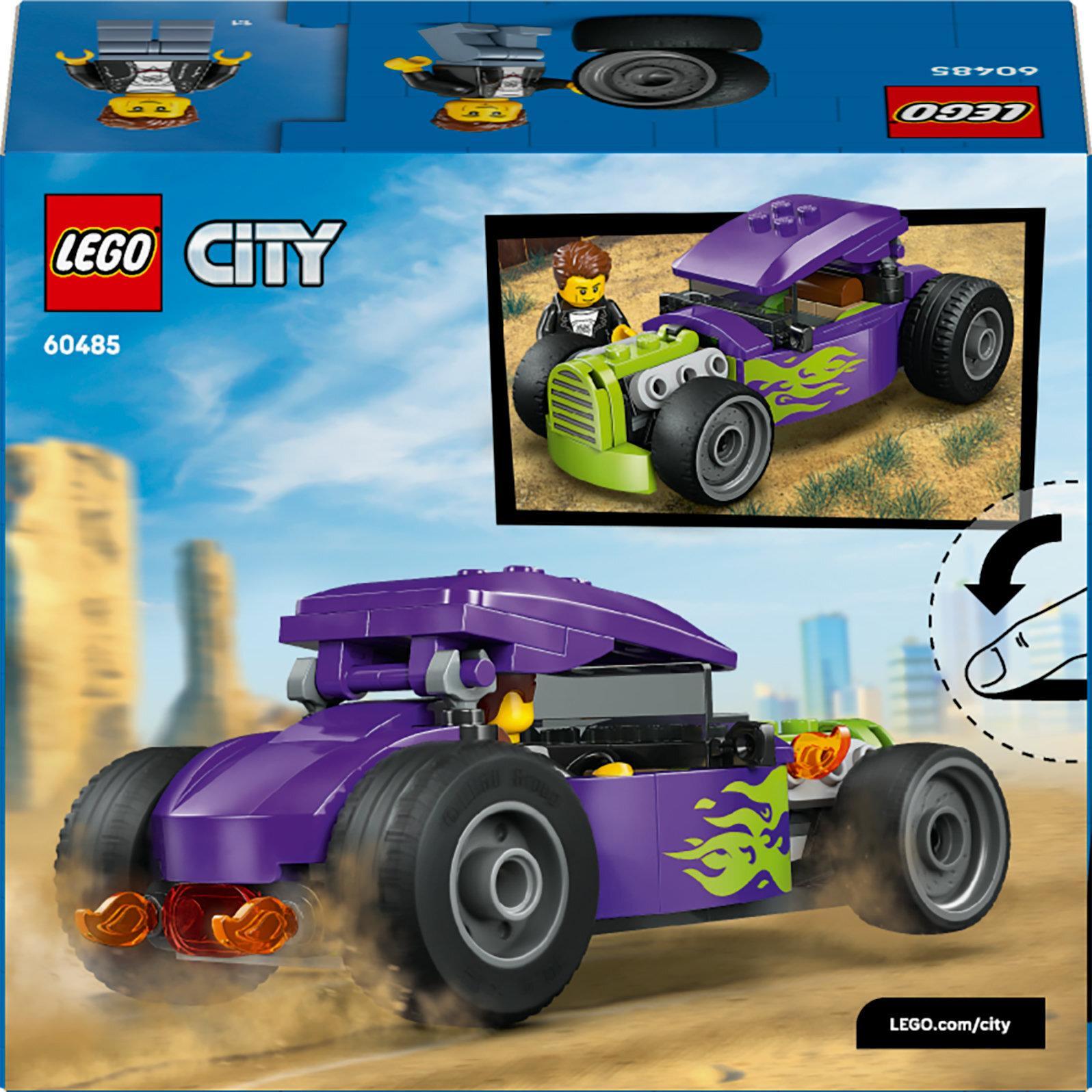 Voir la diapositive 8 : LEGO City 60485 Le Hot Rod - Jouet Voiture de Course - Motricité Fine - Cadeau dès 5 ans