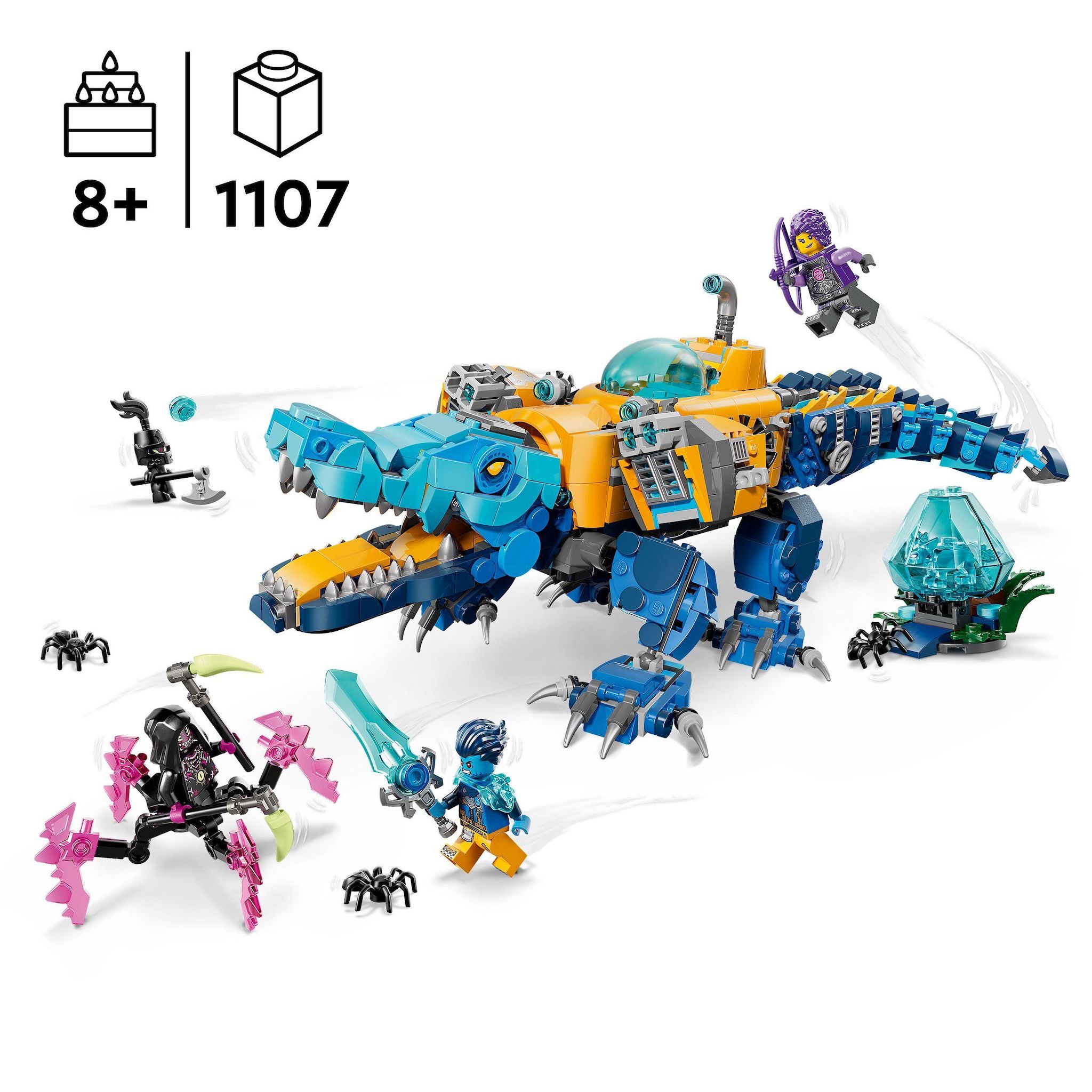 Voir la diapositive 3 : LEGO DREAMZzz 71512 - Sous marin Crocodile