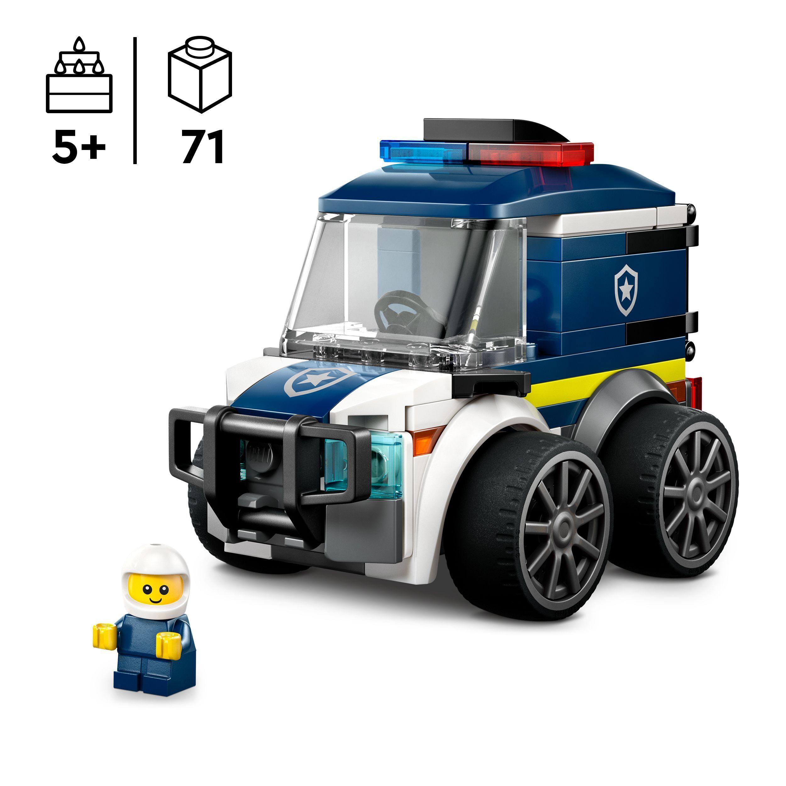 Voir la diapositive 3 : LEGO City 60481 Véhicules - Le Camion de Police - Jeu Créatif dès 5 ans - Idée de Cadeau