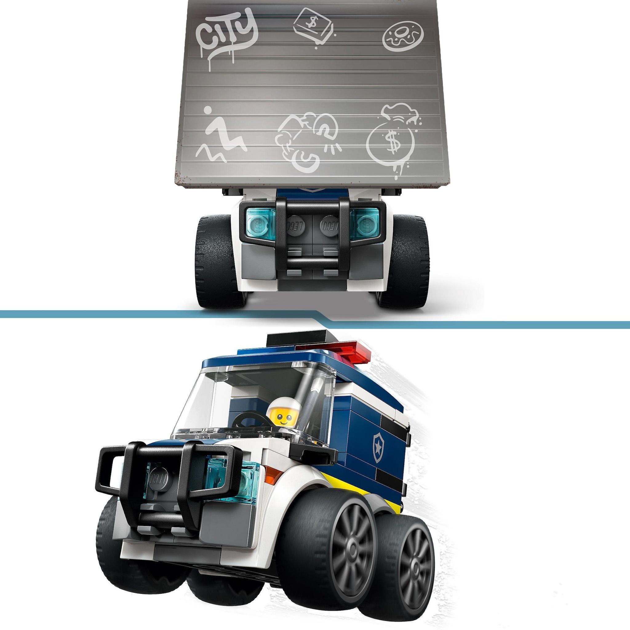 Voir la diapositive 4 : LEGO City 60481 - Véhicule Camion de police