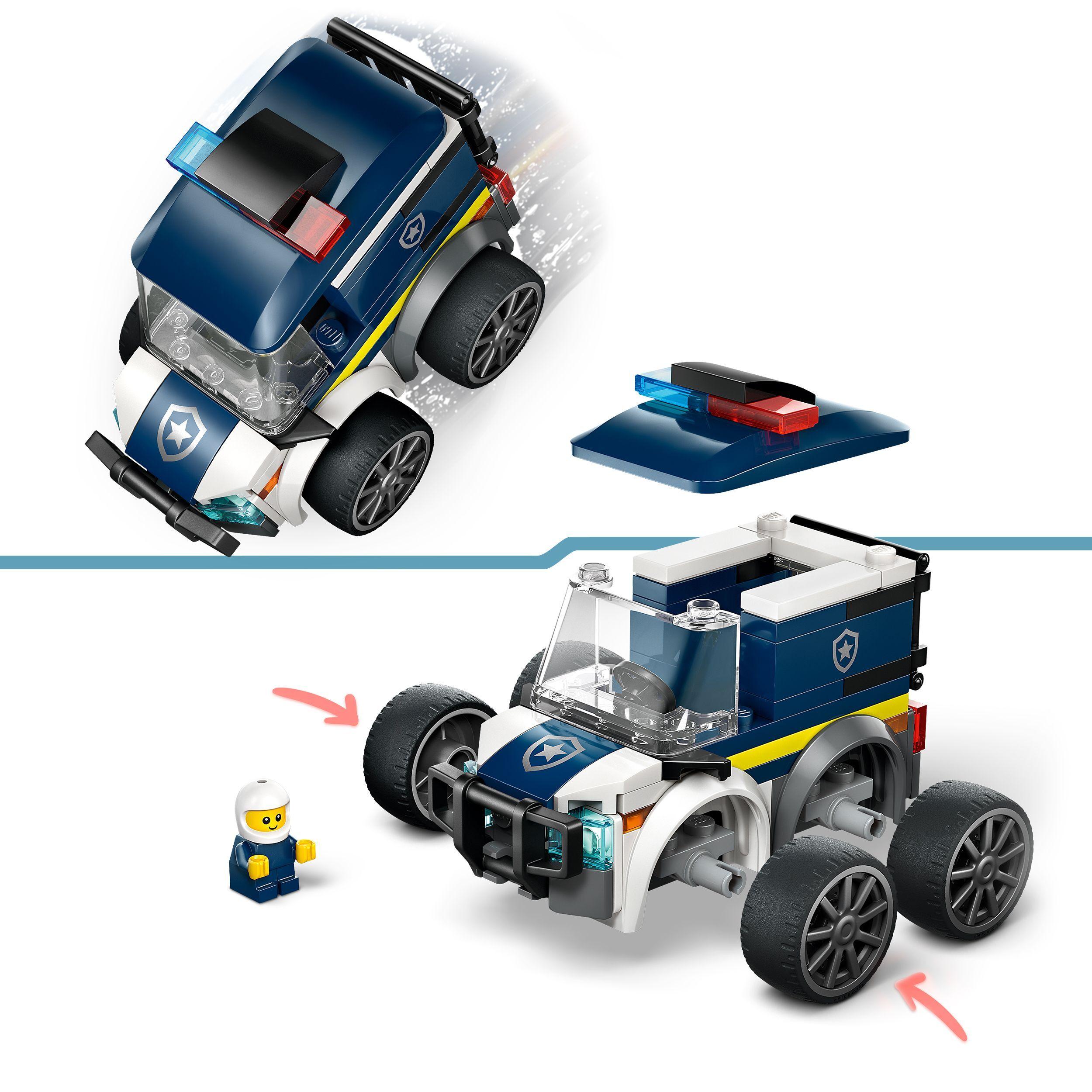 Voir la diapositive 5 : LEGO City 60481 Véhicules - Le Camion de Police - Jeu Créatif dès 5 ans - Idée de Cadeau
