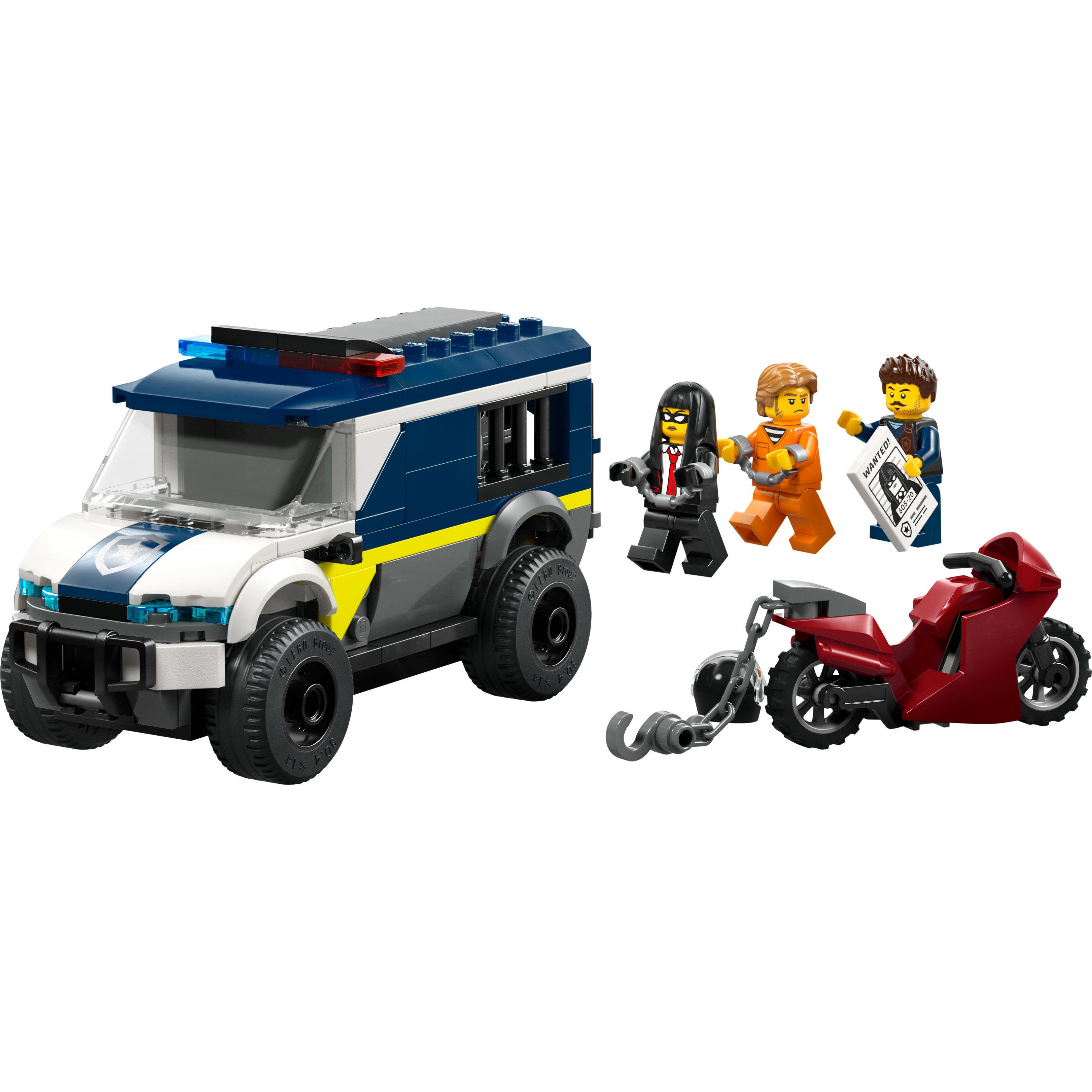 Voir la diapositive 2 : LEGO City 60479 Le Fourgon Pénitentiaire - Jeu de Construction 6 ans - Maquette de Camion