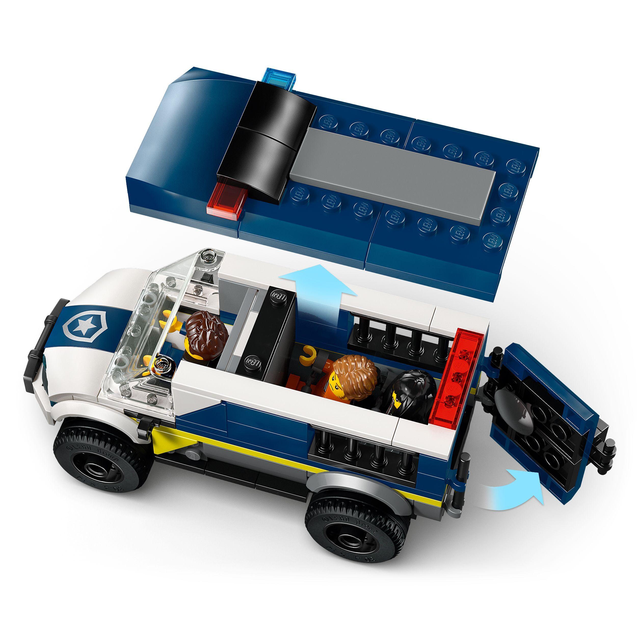 Voir la diapositive 4 : LEGO City 60479 Le Fourgon Pénitentiaire - Jeu de Construction 6 ans - Maquette de Camion