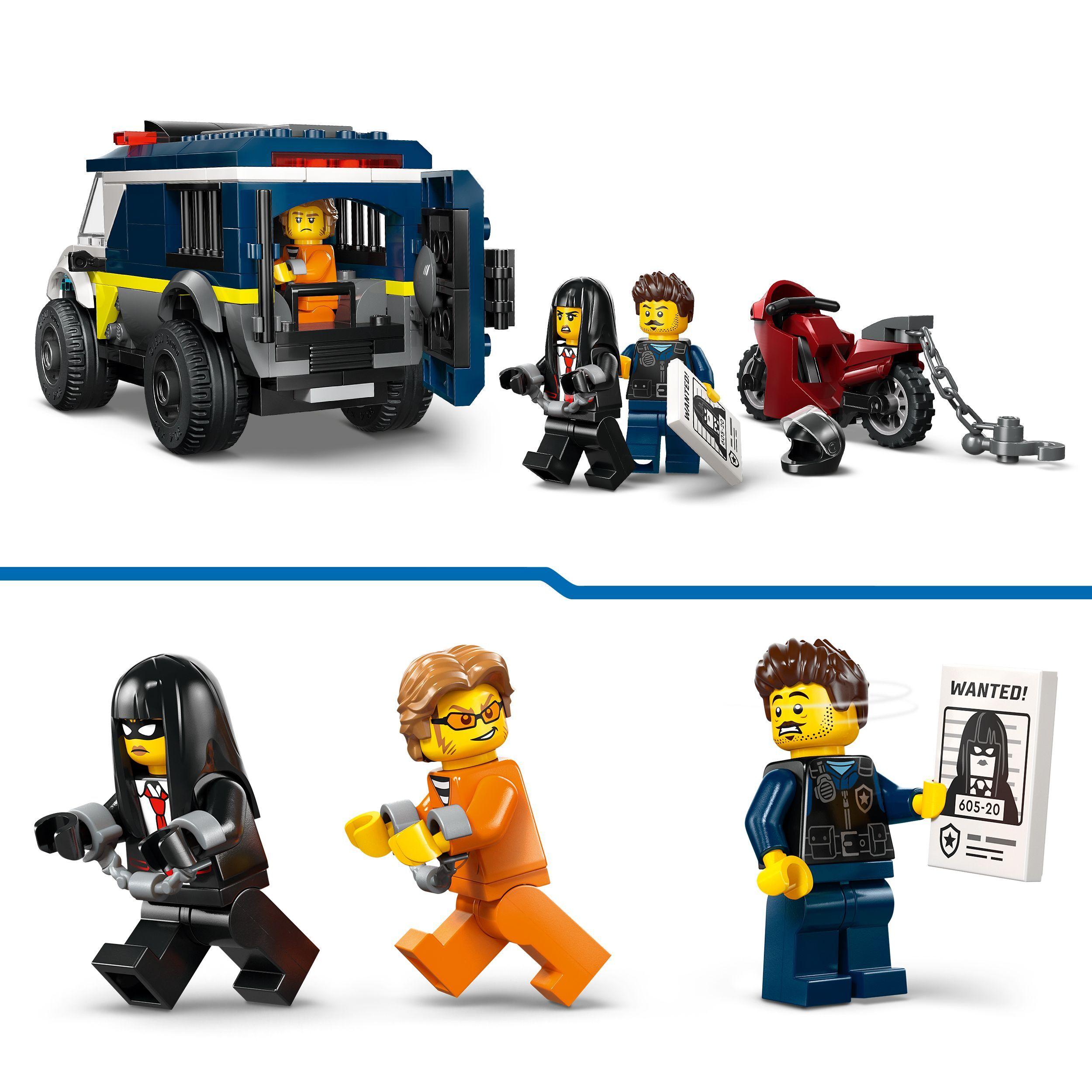 Voir la diapositive 5 : LEGO City 60479 Le Fourgon Pénitentiaire - Jeu de Construction 6 ans - Maquette de Camion