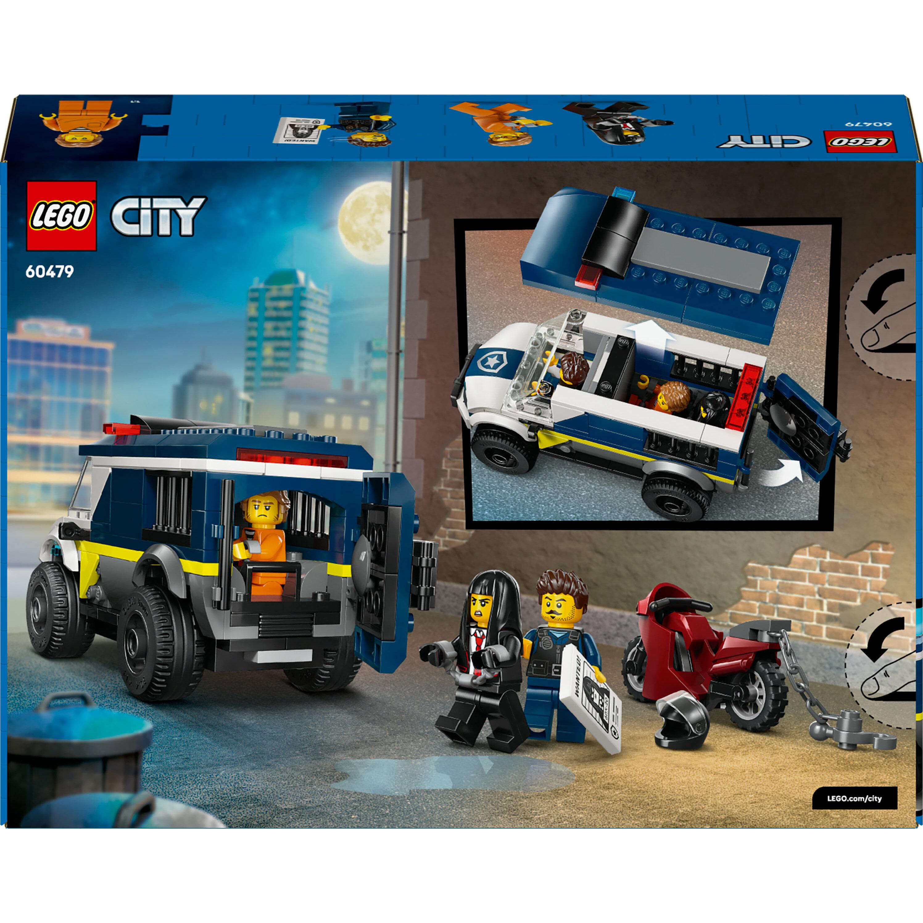 Voir la diapositive 8 : LEGO City 60479 Le Fourgon Pénitentiaire - Jeu de Construction 6 ans - Maquette de Camion