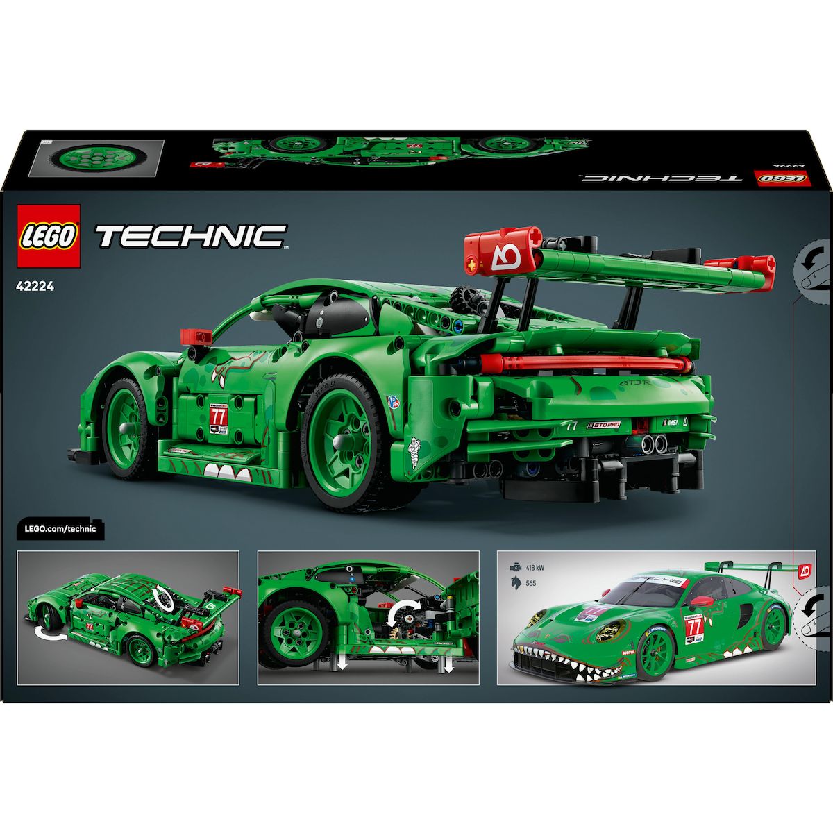 LEGO Technic 42224 - Voiture Porsche 911 GT3 R REXY AO Racing