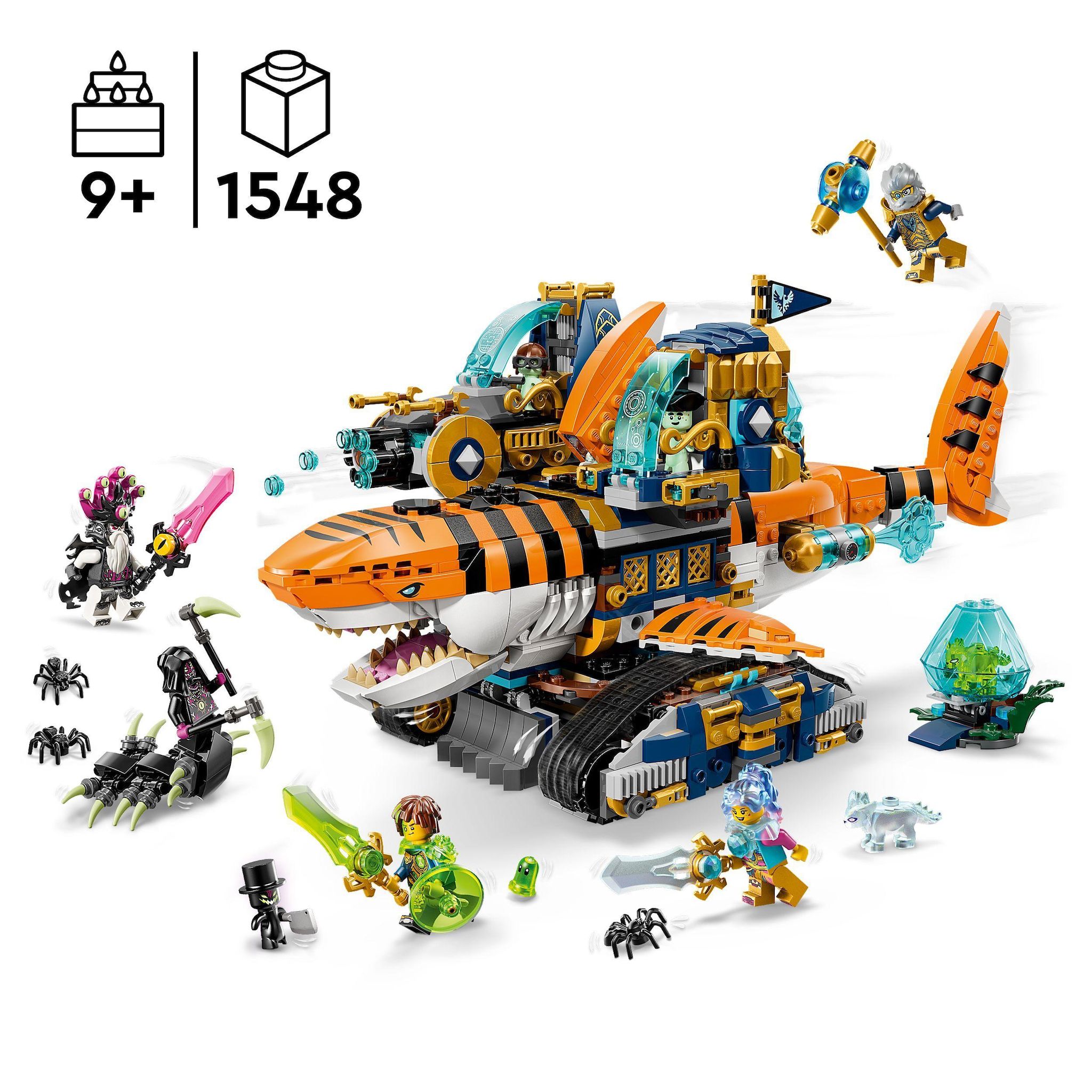 Voir la diapositive 3 : LEGO DREAMZzz 71515 - Le char de requin tigre