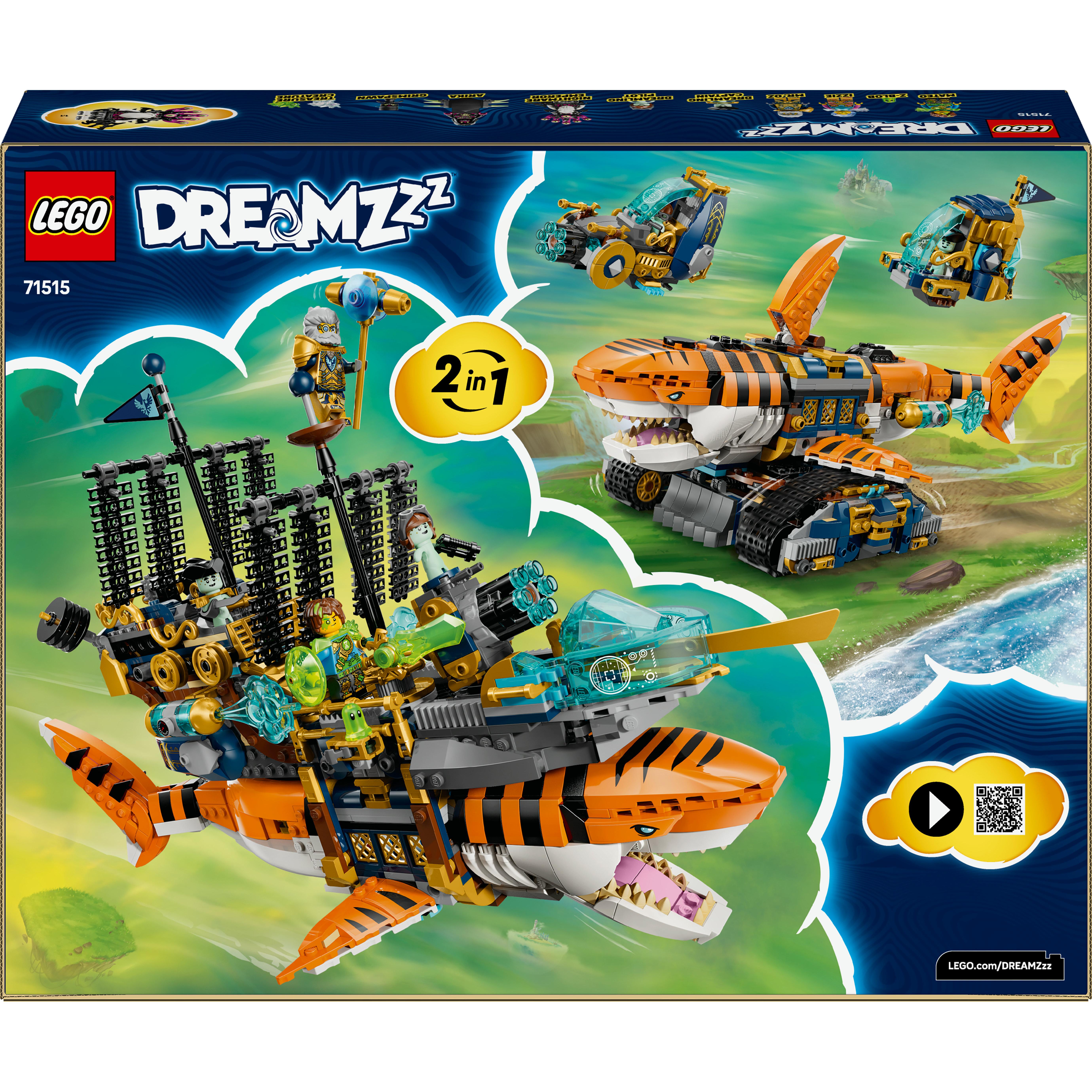 Voir la diapositive 8 : LEGO DREAMZzz 71515 - Le char de requin tigre