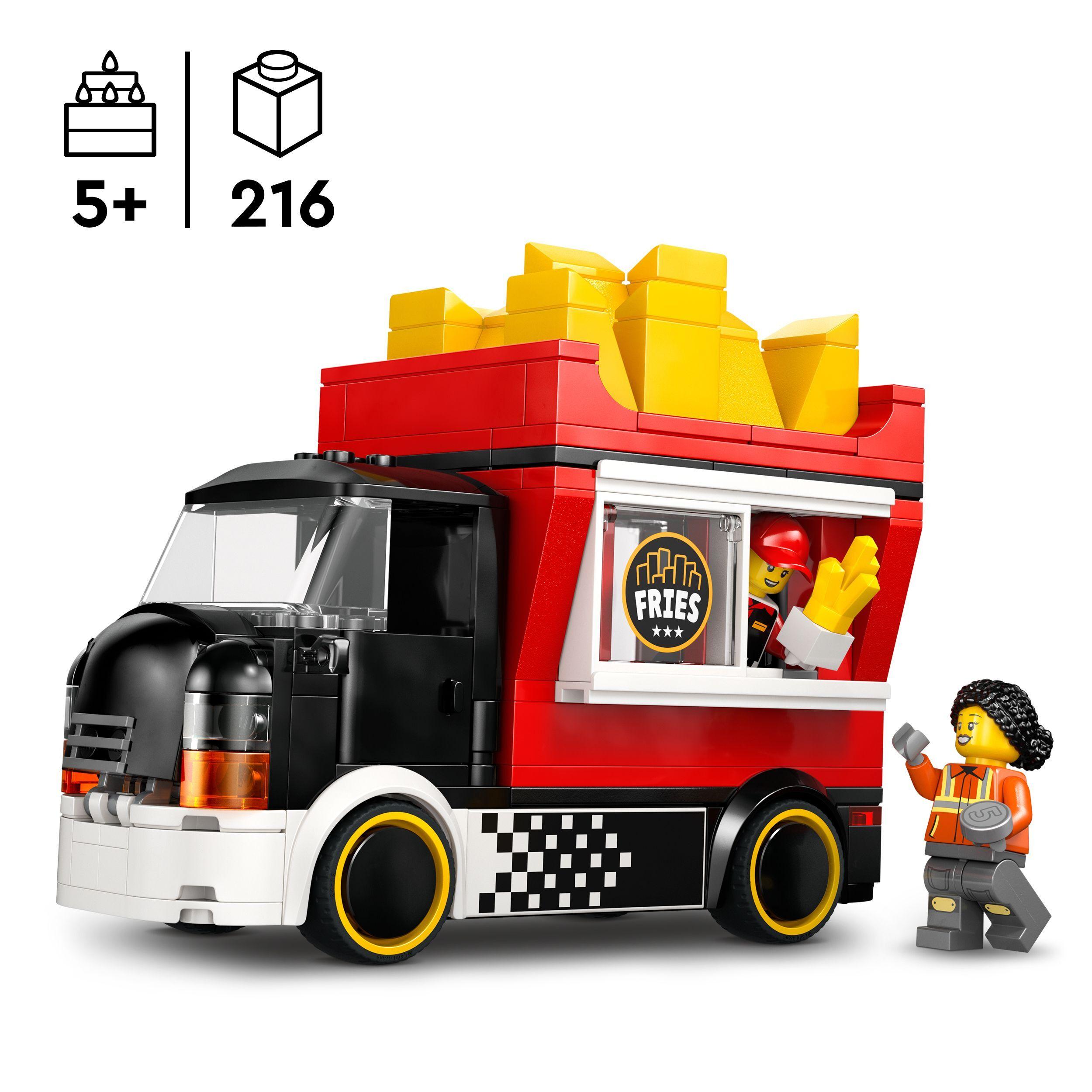 Voir la diapositive 3 : LEGO City 60488 Le Food-Truck de Frites - Jouet de Construction dès 5 ans - Idée Cadeau