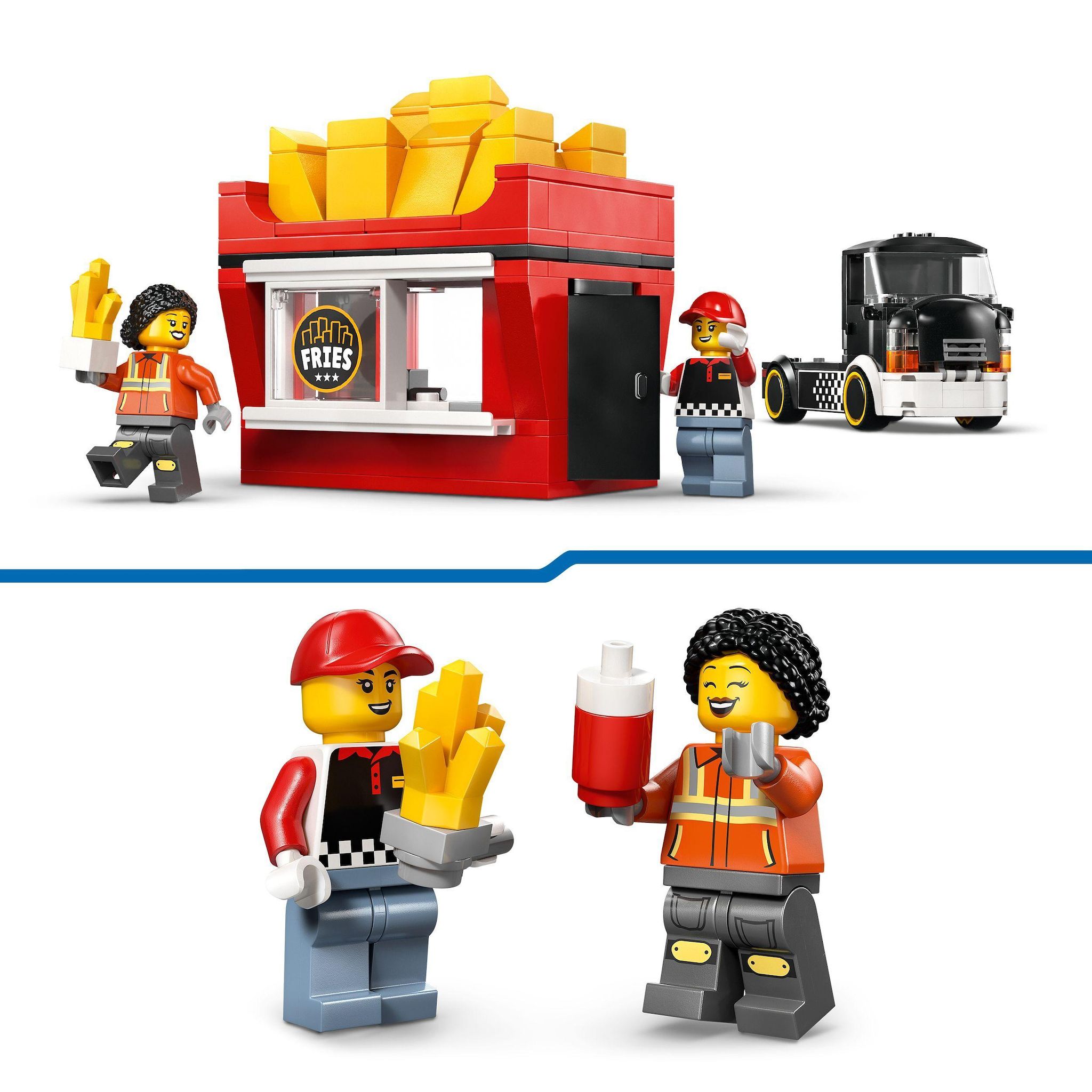 Voir la diapositive 5 : LEGO City 60488 - Foodtruck de frites