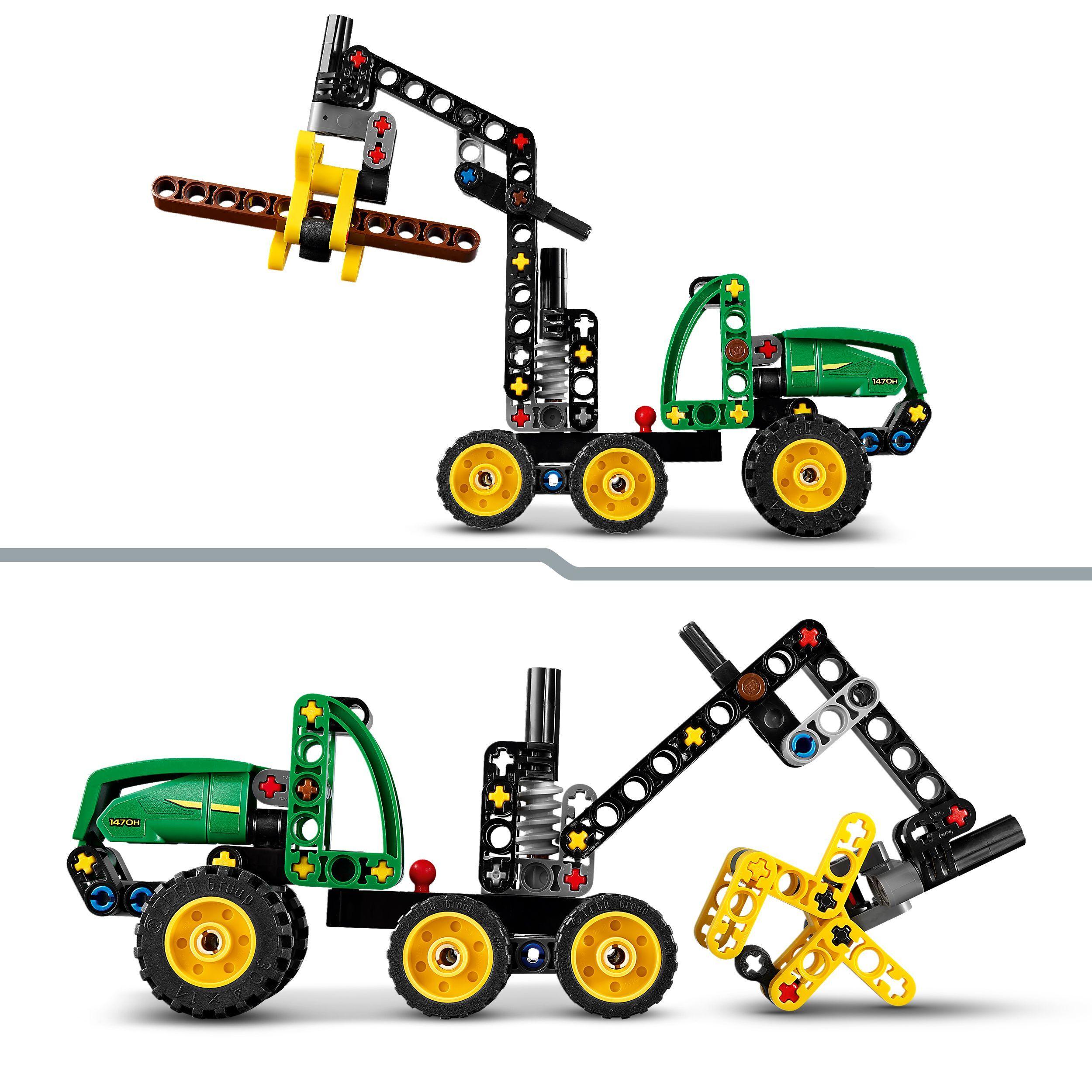 Voir la diapositive 4 : LEGO Technic 42218 L’Abatteuse John Deere 1470H - Jouet de Construction dès 7 ans - Cadeau