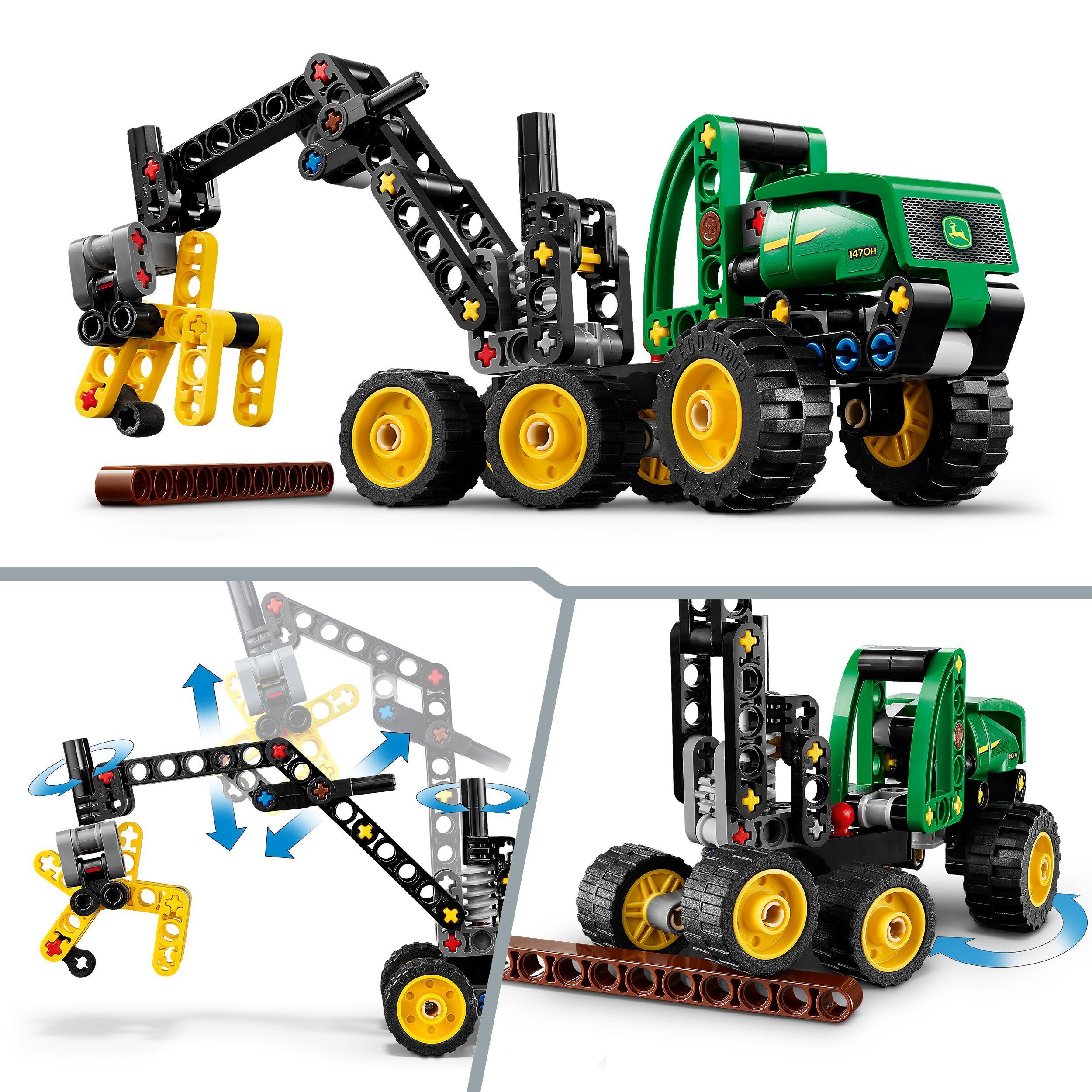 Voir la diapositive 5 : LEGO Technic 42218 L’Abatteuse John Deere 1470H - Jouet de Construction dès 7 ans - Cadeau
