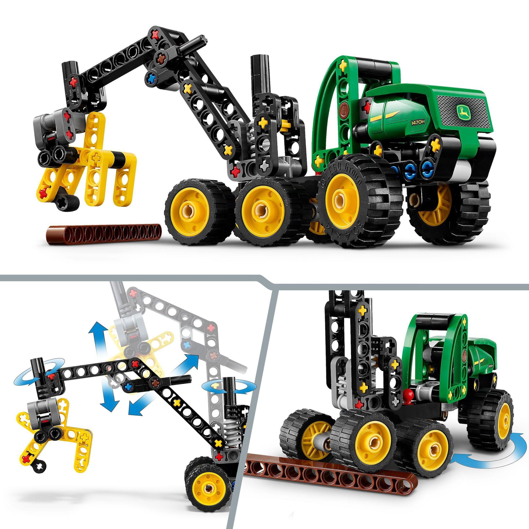 Voir la diapositive 5 : LEGO Technic 42218 - L’Abatteuse John Deere 1470H