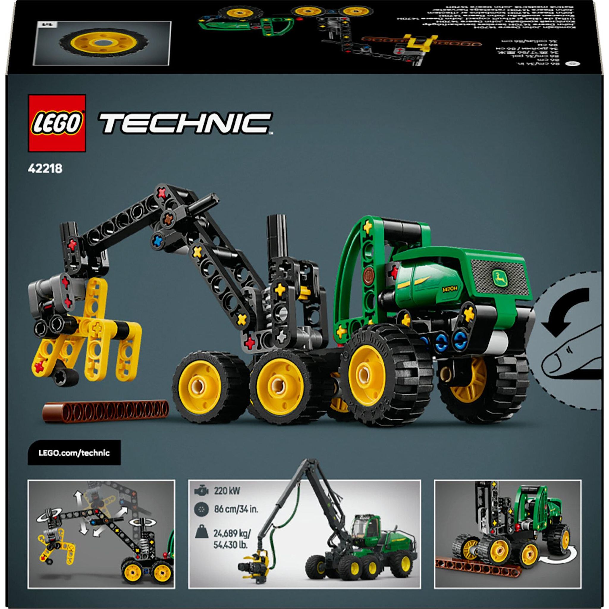 Voir la diapositive 6 : LEGO Technic 42218 - L’Abatteuse John Deere 1470H