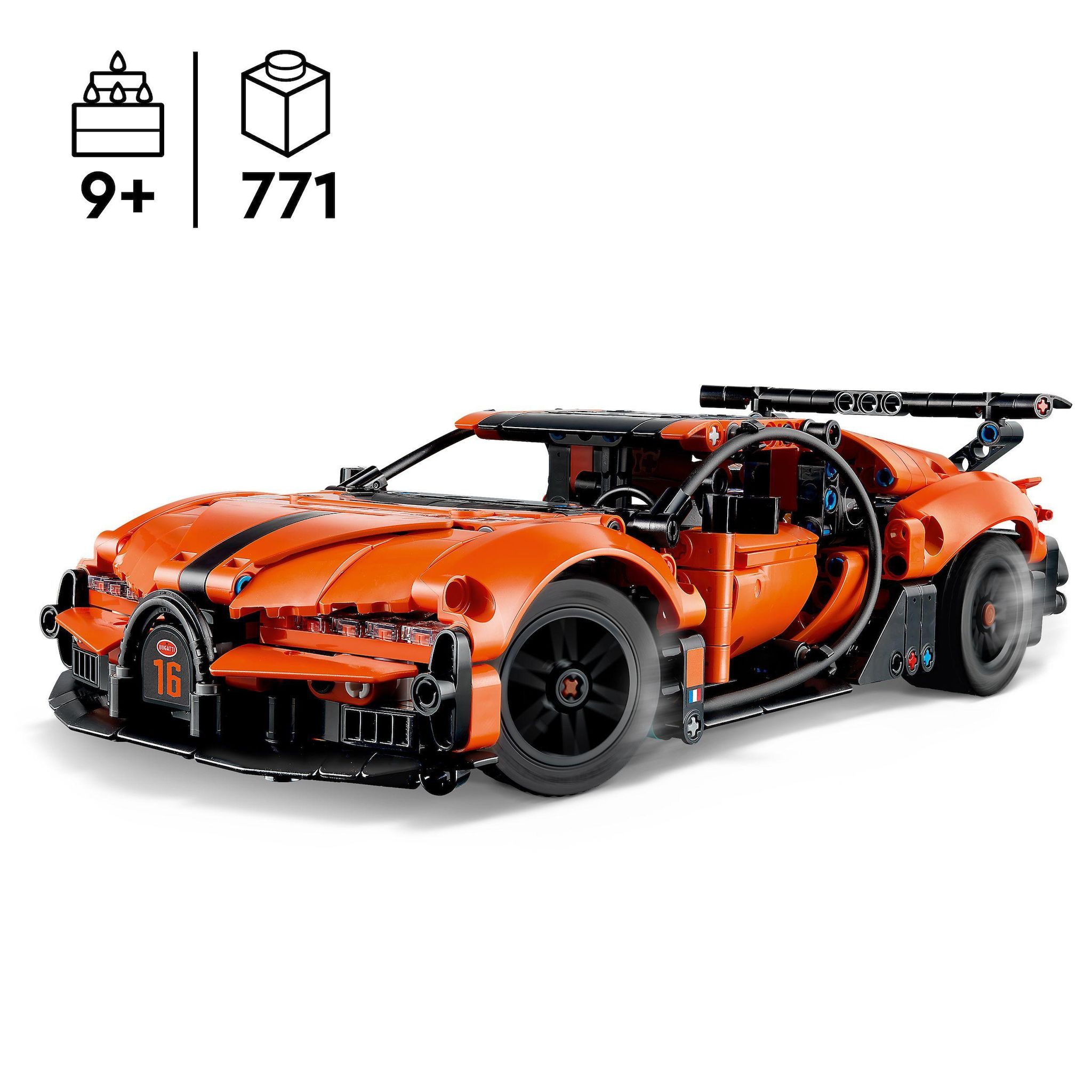 Voir la diapositive 3 : LEGO Techinc 42222 - Hypercar Bugatti Chiron Pur Sport