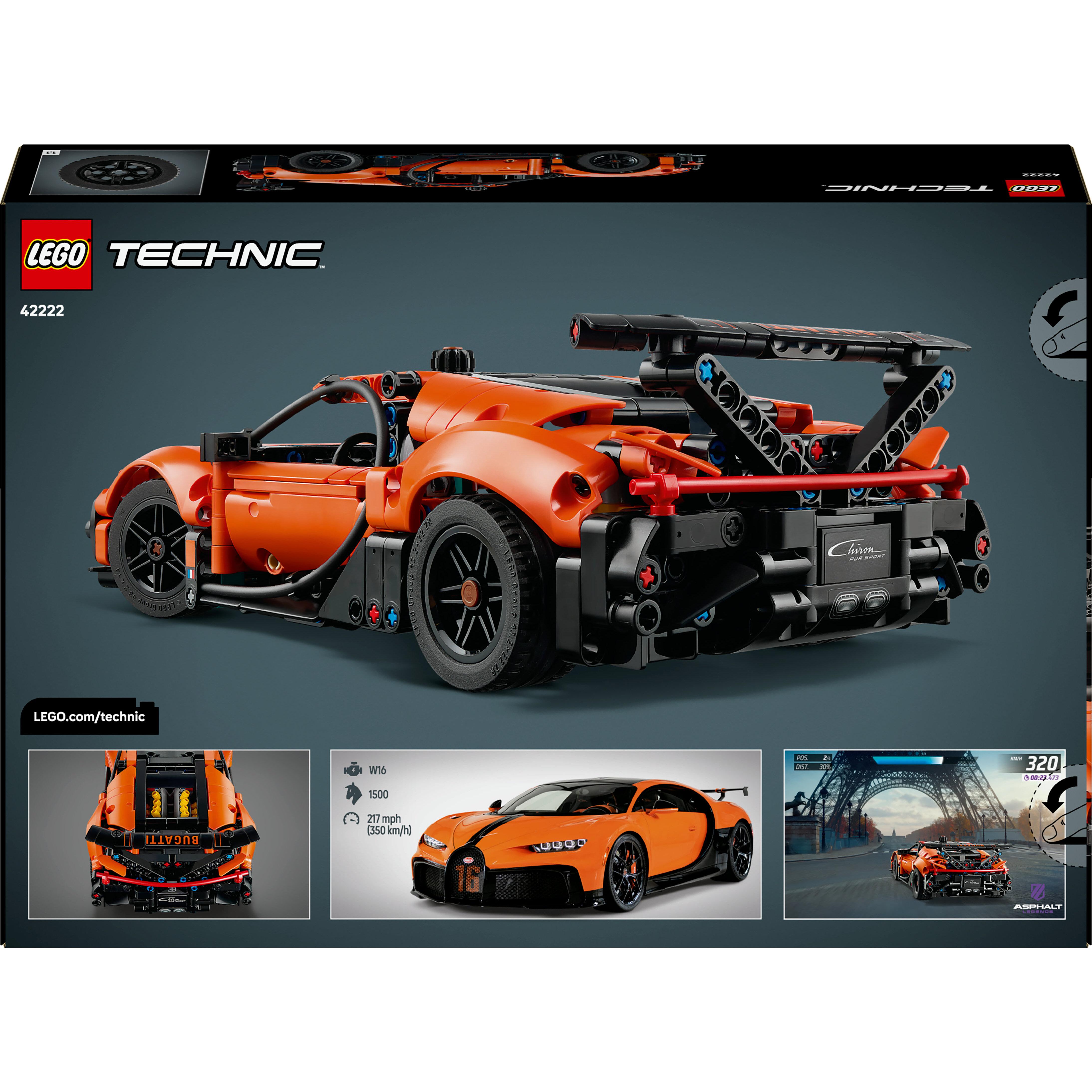 Voir la diapositive 6 : LEGO Technic 42222 - Hypercar Bugatti Chiron Pur Sport