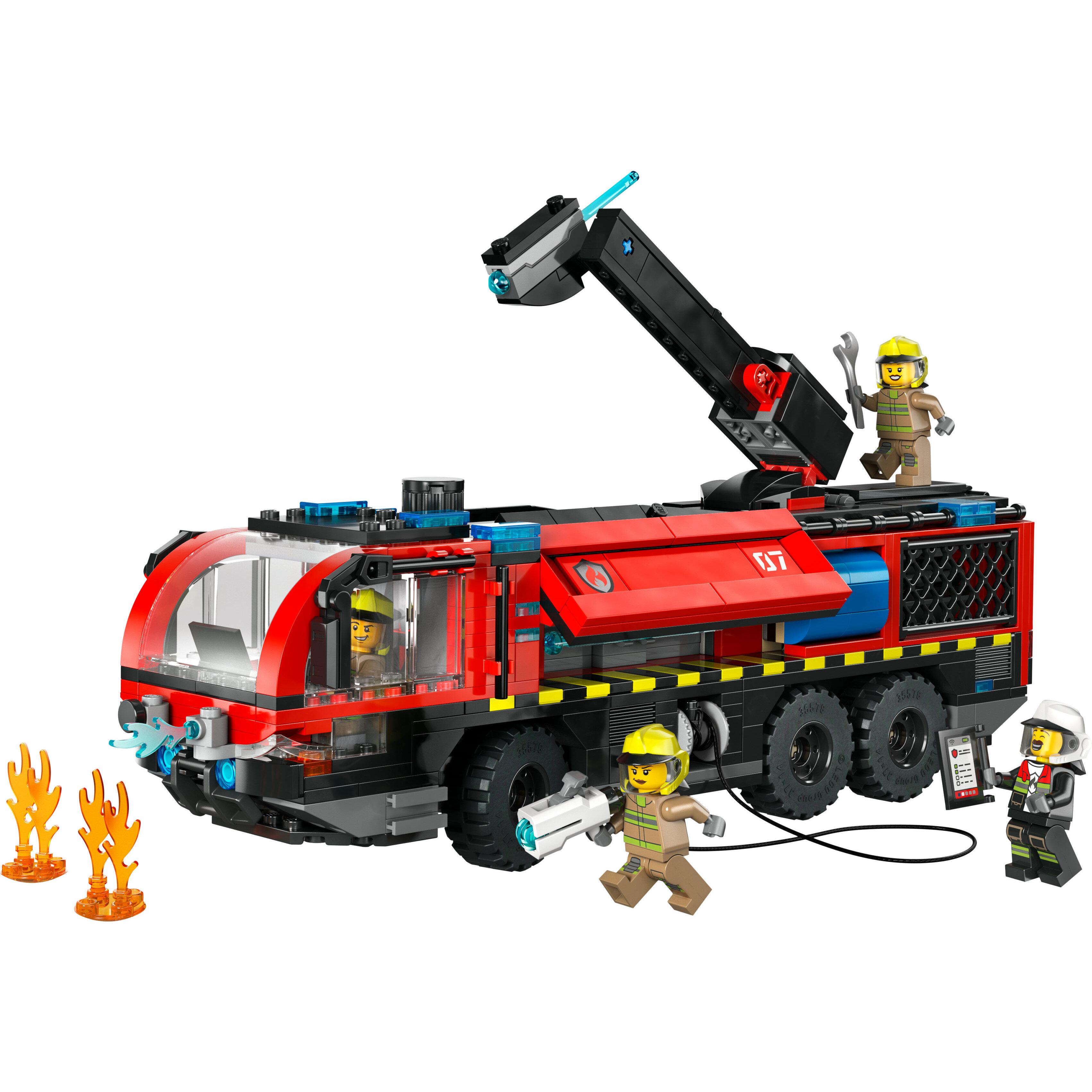 Voir la diapositive 2 : LEGO City 60499 Le Camion de Pompiers de l’Aéroport - Jouet de Construction dès 7 ans
