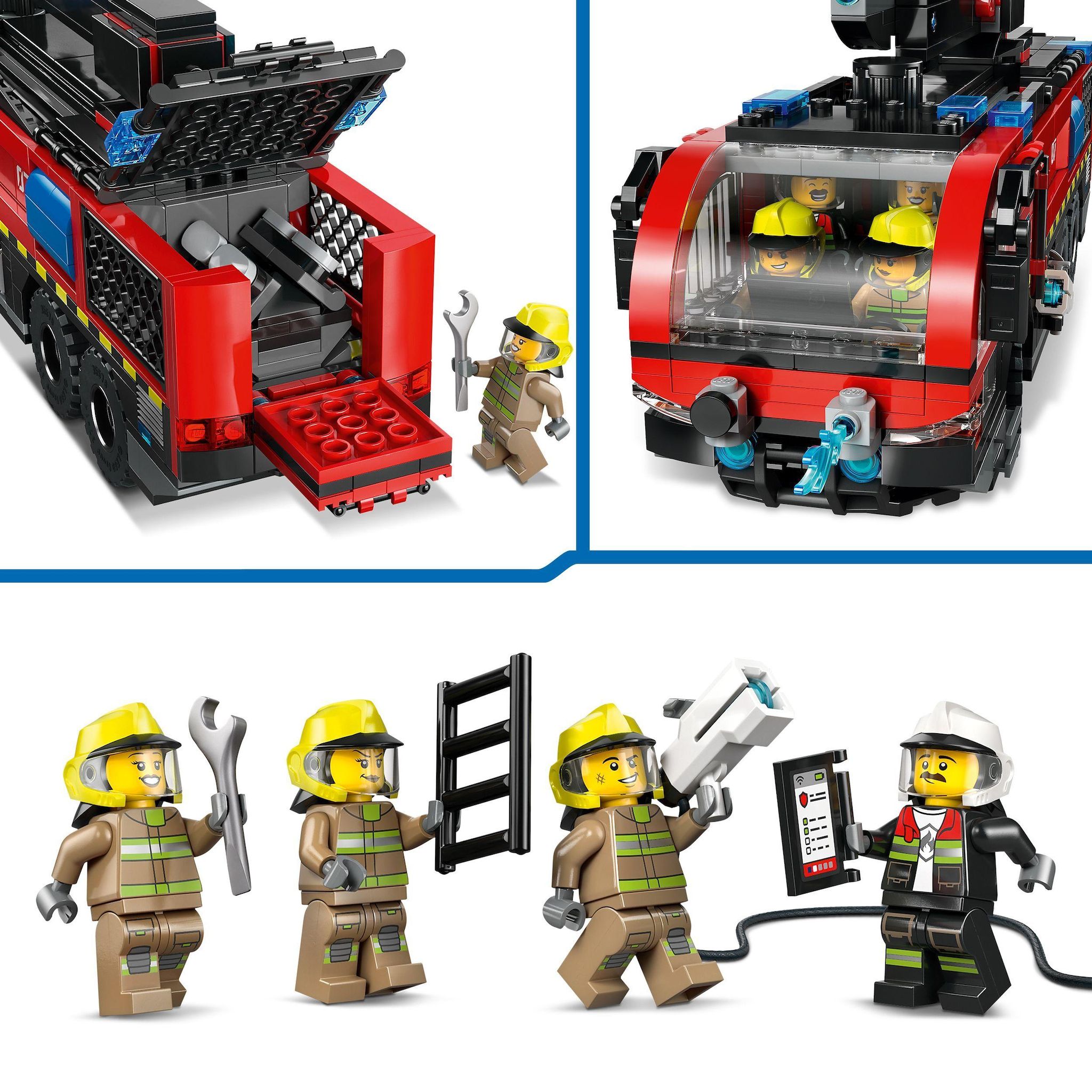 Voir la diapositive 5 : LEGO City 60499 - Camion de pompiers de l'aéroport