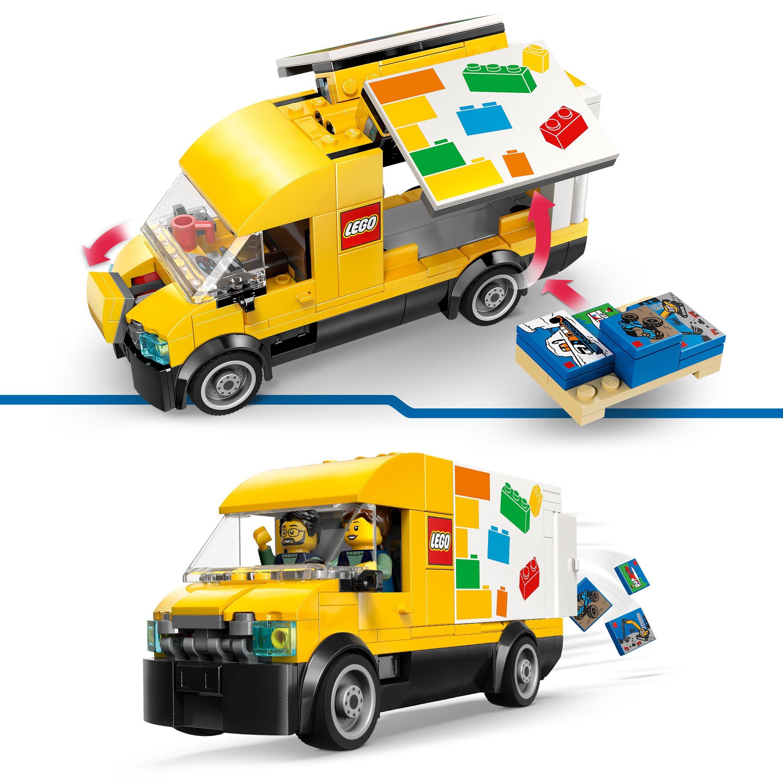 Voir la diapositive 4 : LEGO City 60500 Le Van LEGO - Jeu de Construction pour Garçon ou Fille dès 6 ans - Cadeau