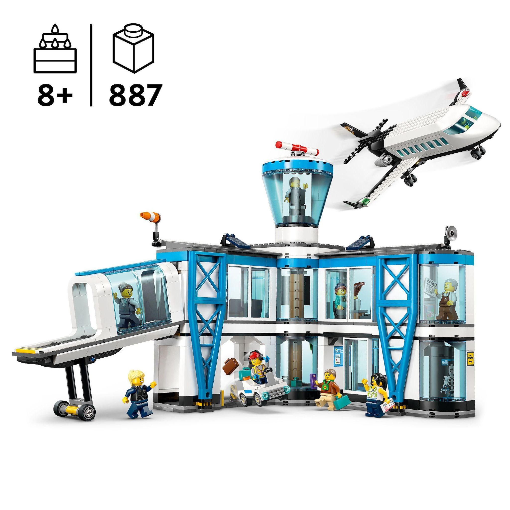 Voir la diapositive 3 : LEGO City 60502 - Aéroport et avion