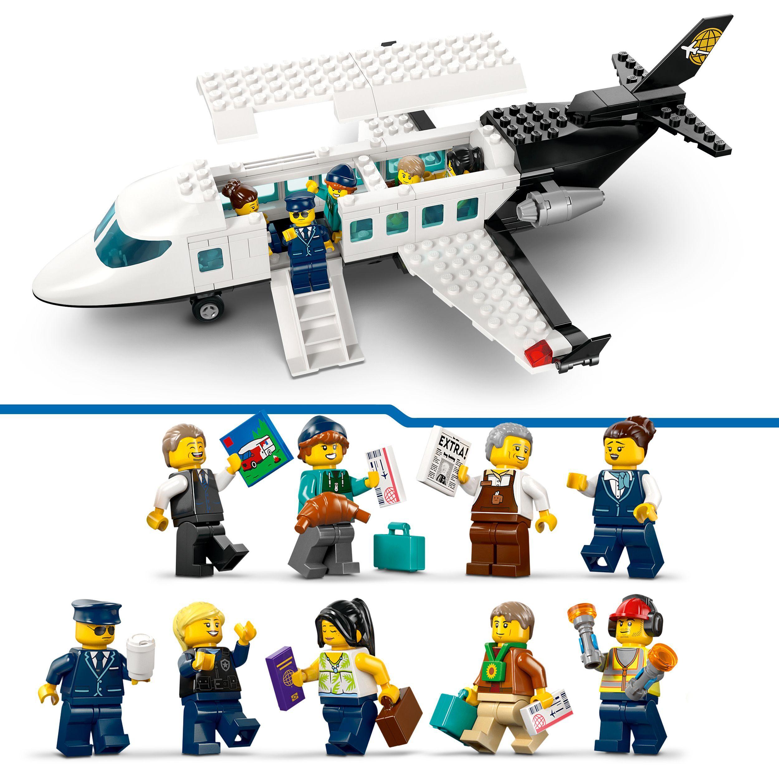 Voir la diapositive 5 : LEGO City 60502 L’Aéroport et l’Avion - Jeu de Construction pour Garçon ou Fille dès 8 ans