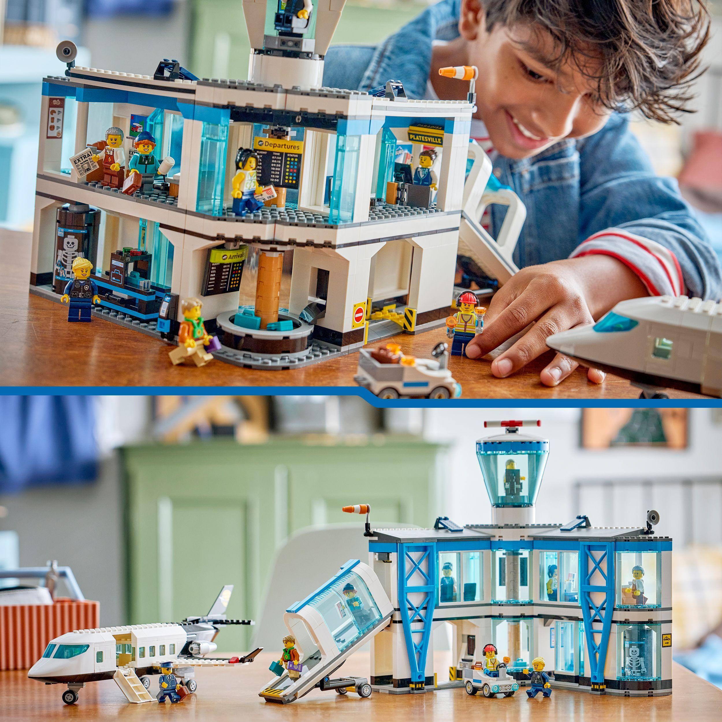 Voir la diapositive 6 : LEGO City 60502 L’Aéroport et l’Avion - Jeu de Construction pour Garçon ou Fille dès 8 ans