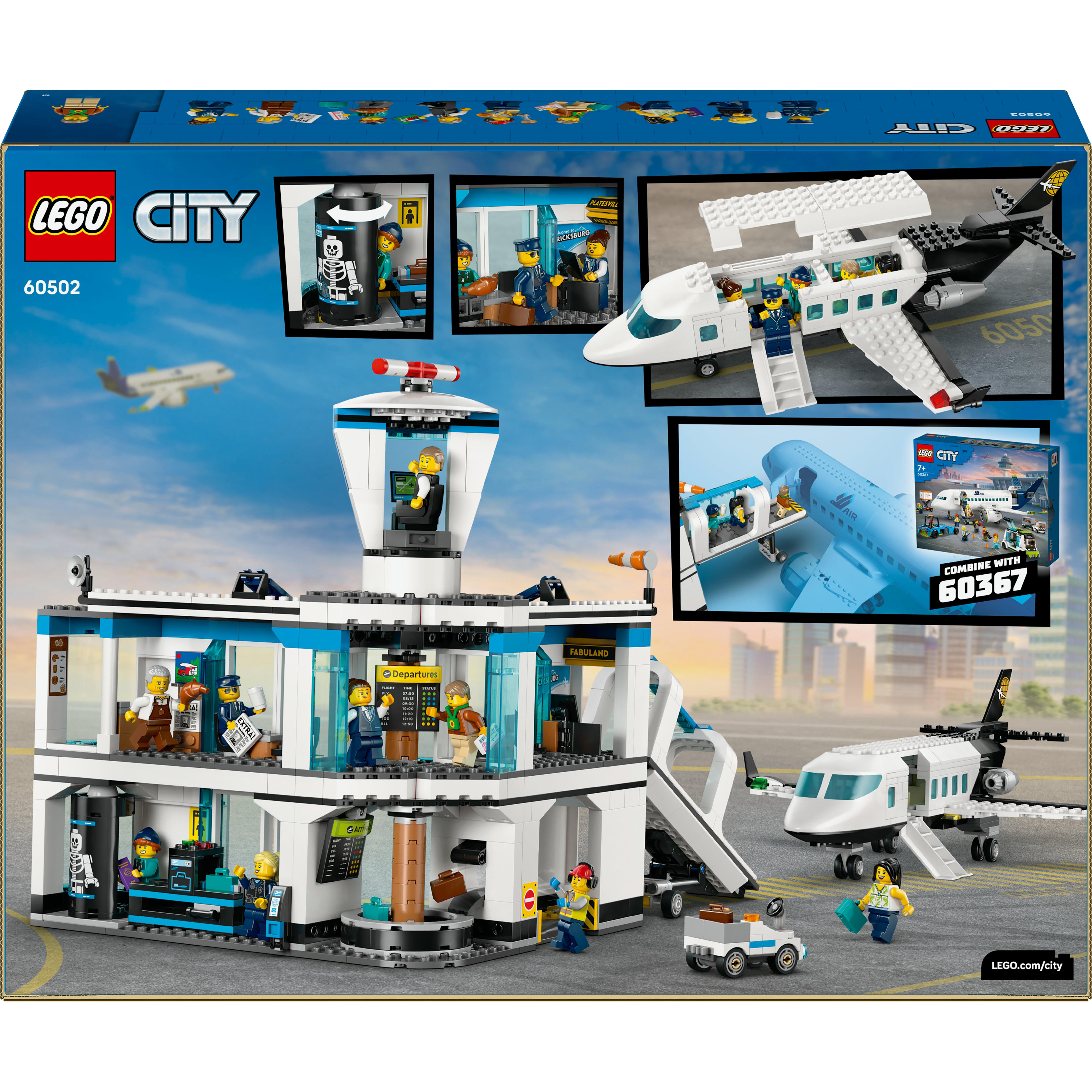 Voir la diapositive 8 : LEGO City 60502 L’Aéroport et l’Avion - Jeu de Construction pour Garçon ou Fille dès 8 ans