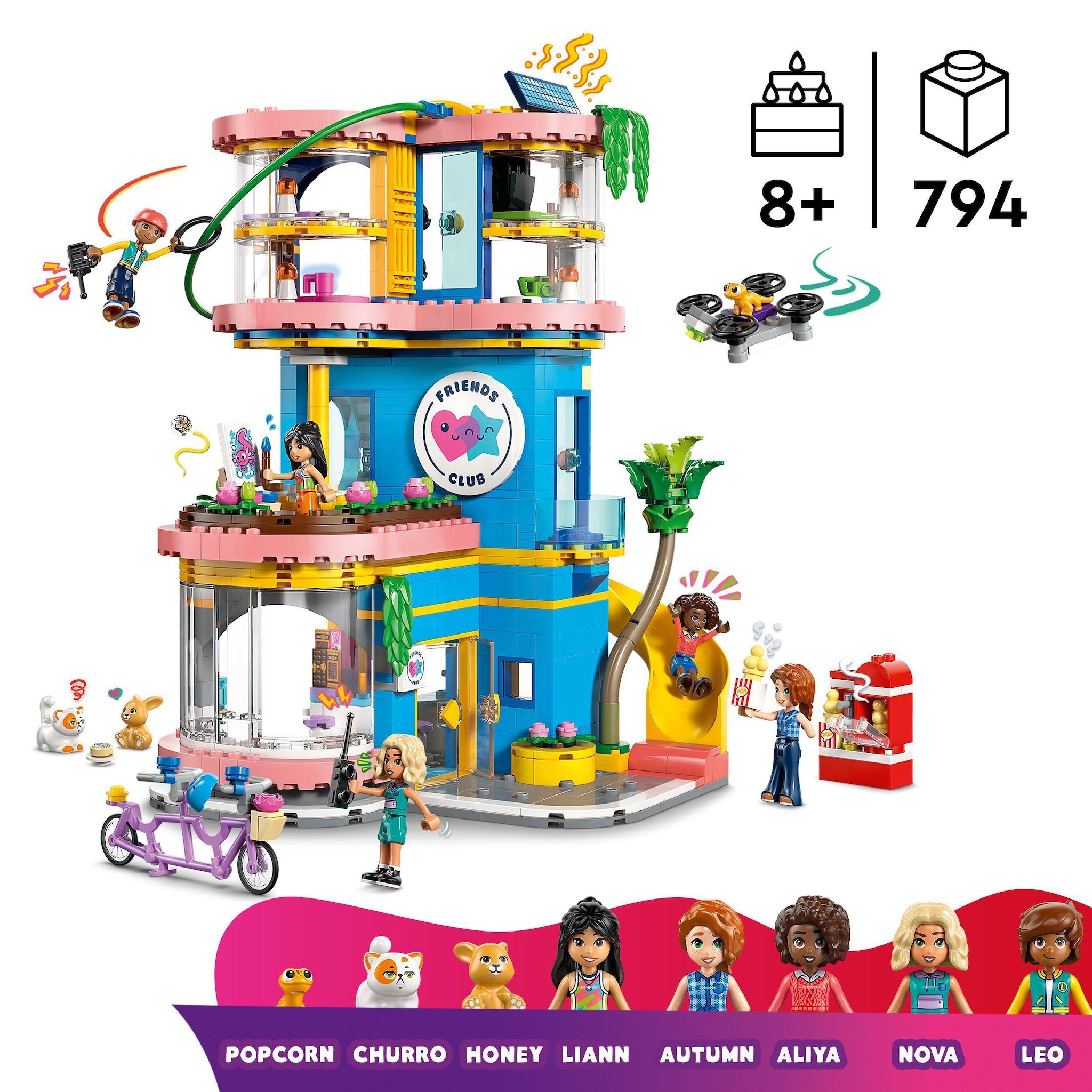 Voir la diapositive 3 : LEGO Friends 42689 - Le club House de Heartlake City