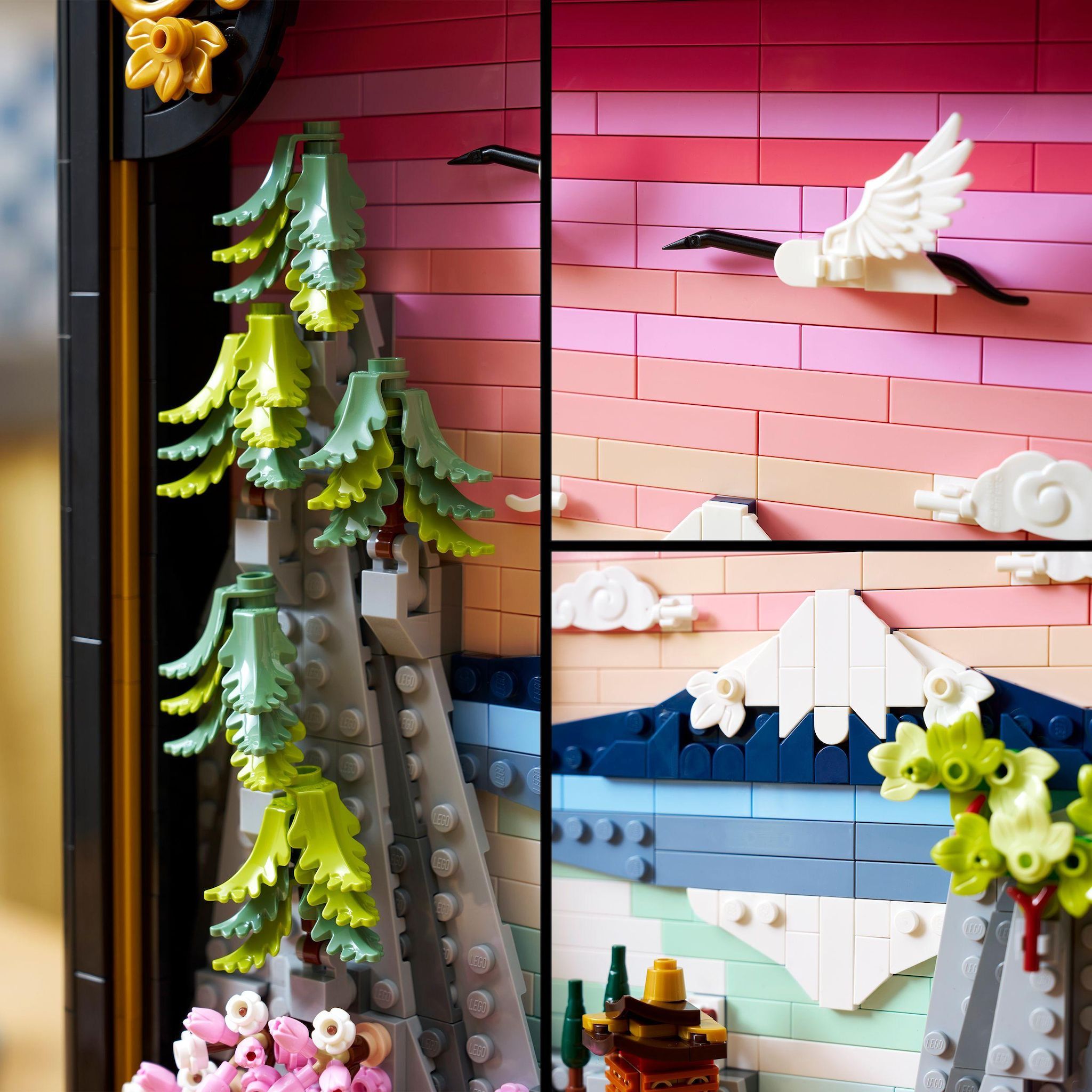 Voir la diapositive 5 : LEGO ART 31218 - Les cerisiers du Japon en fleurs