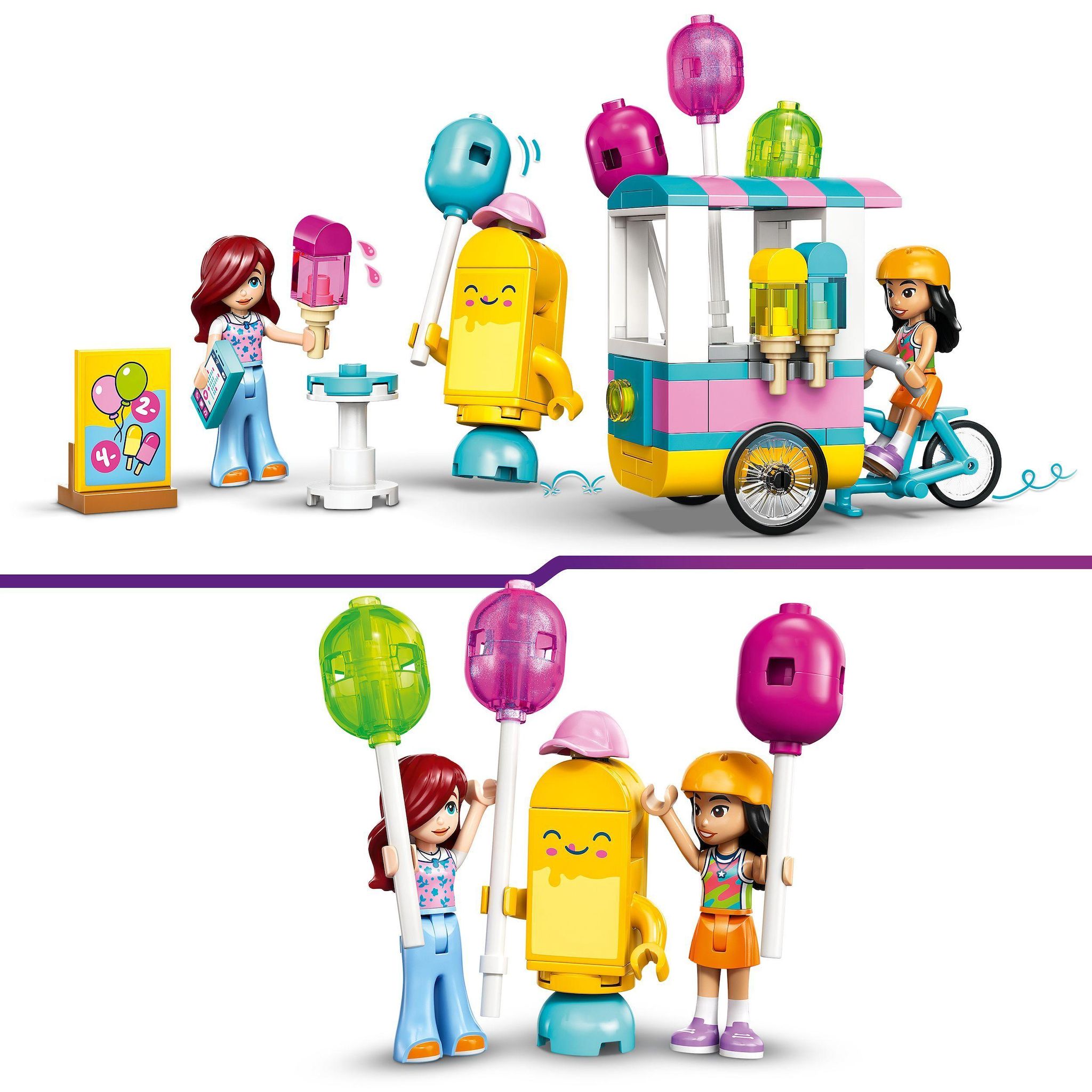 Voir la diapositive 4 : LEGO Friends 42692 - Le Stand de Glaces et de Ballons