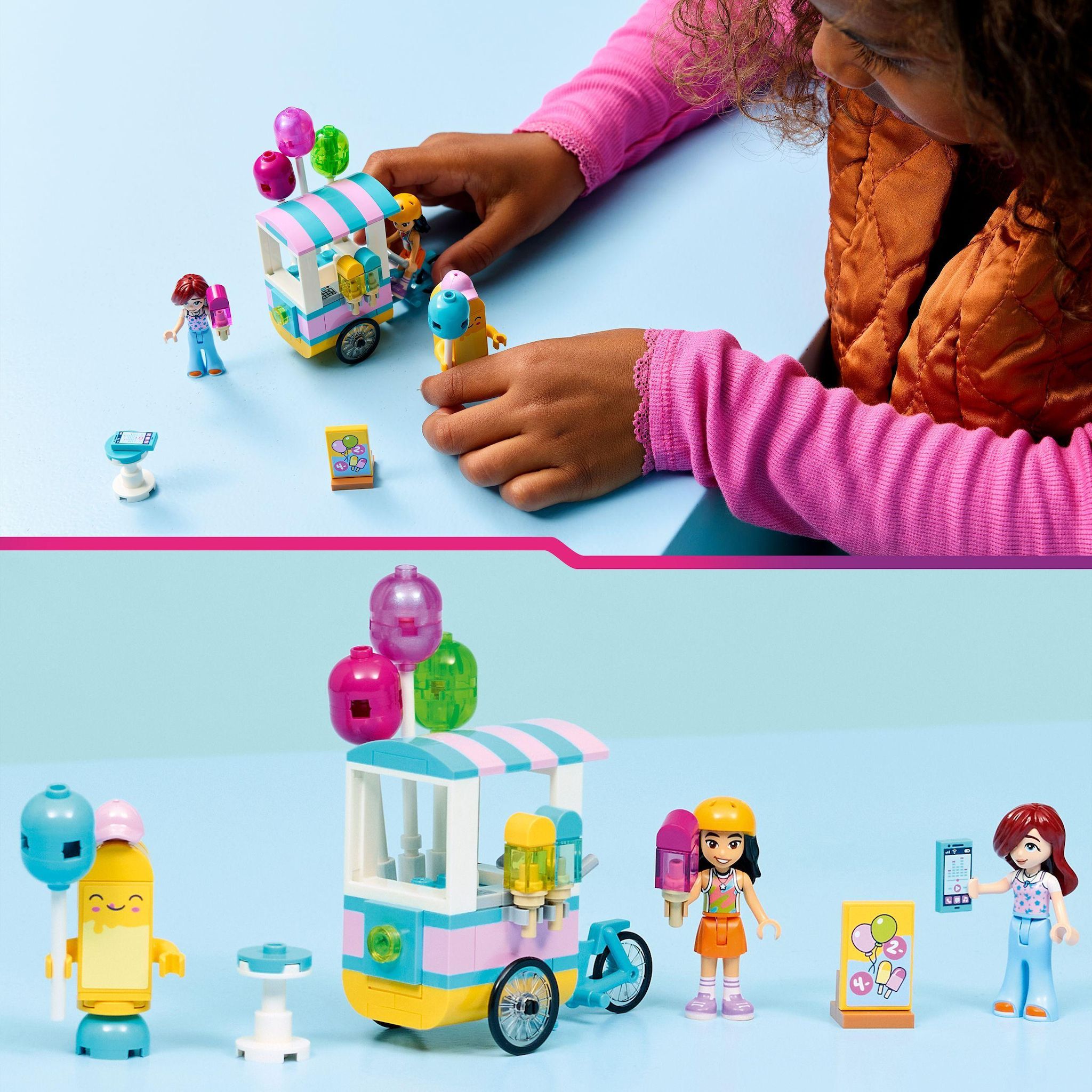 Voir la diapositive 6 : LEGO Friends 42692 - Le Stand de Glaces et de Ballons
