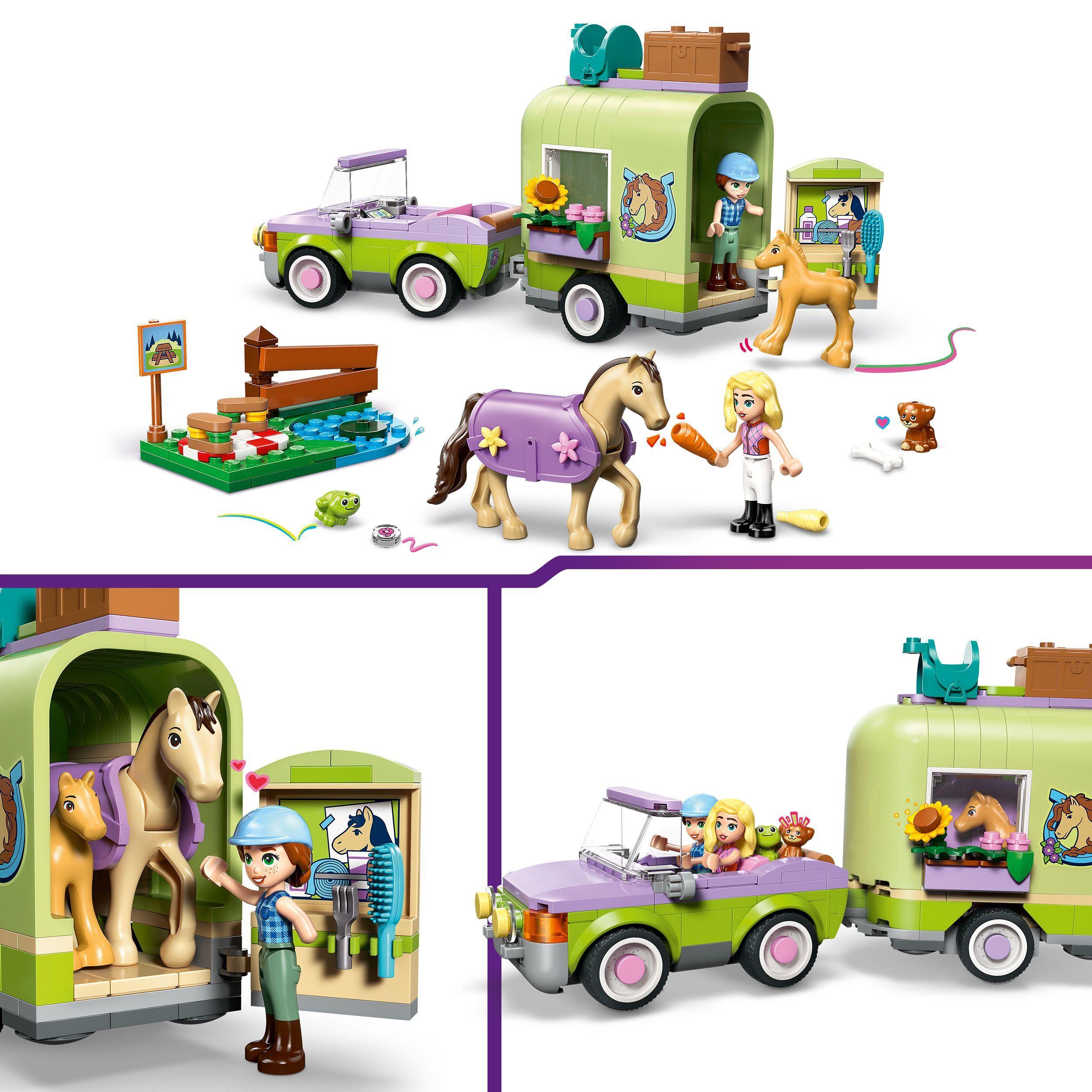 Voir la diapositive 4 : LEGO Friends 42695 La Remorque du Cheval et du Poulain - Jeu de Construction dès 7 ans