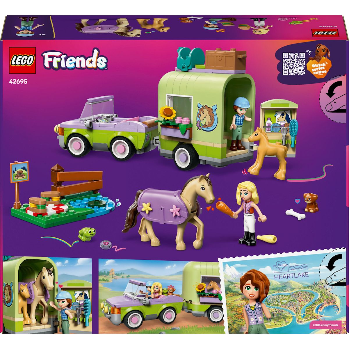 LEGO Friends 42695 - La Remorque du Cheval et du Poulain