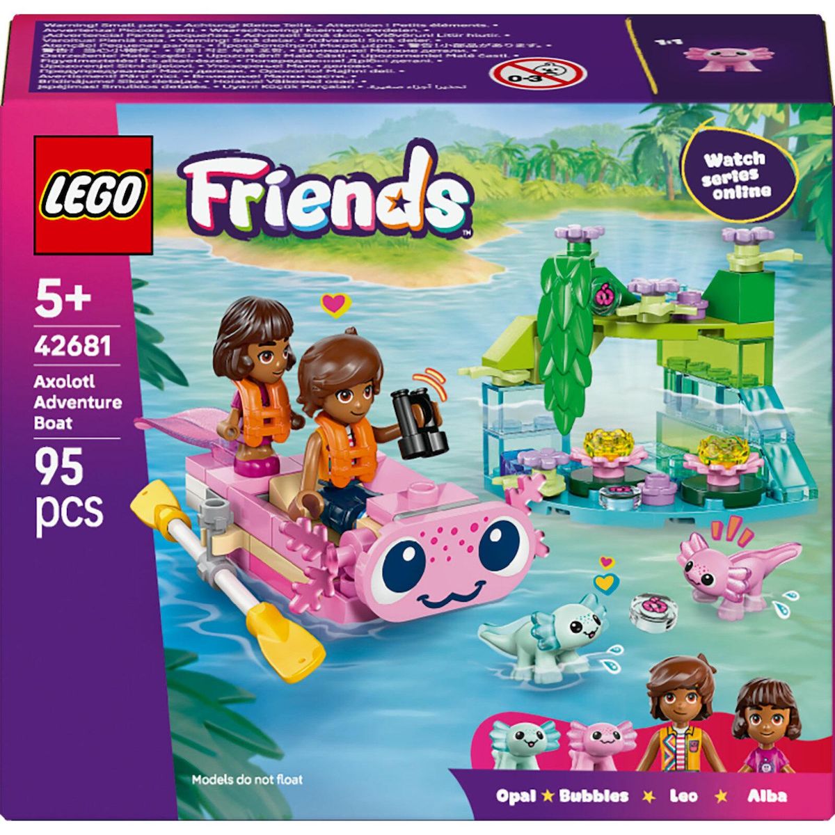 LEGO Friends 42681 - Le Bateau d’Aventures Axolotl