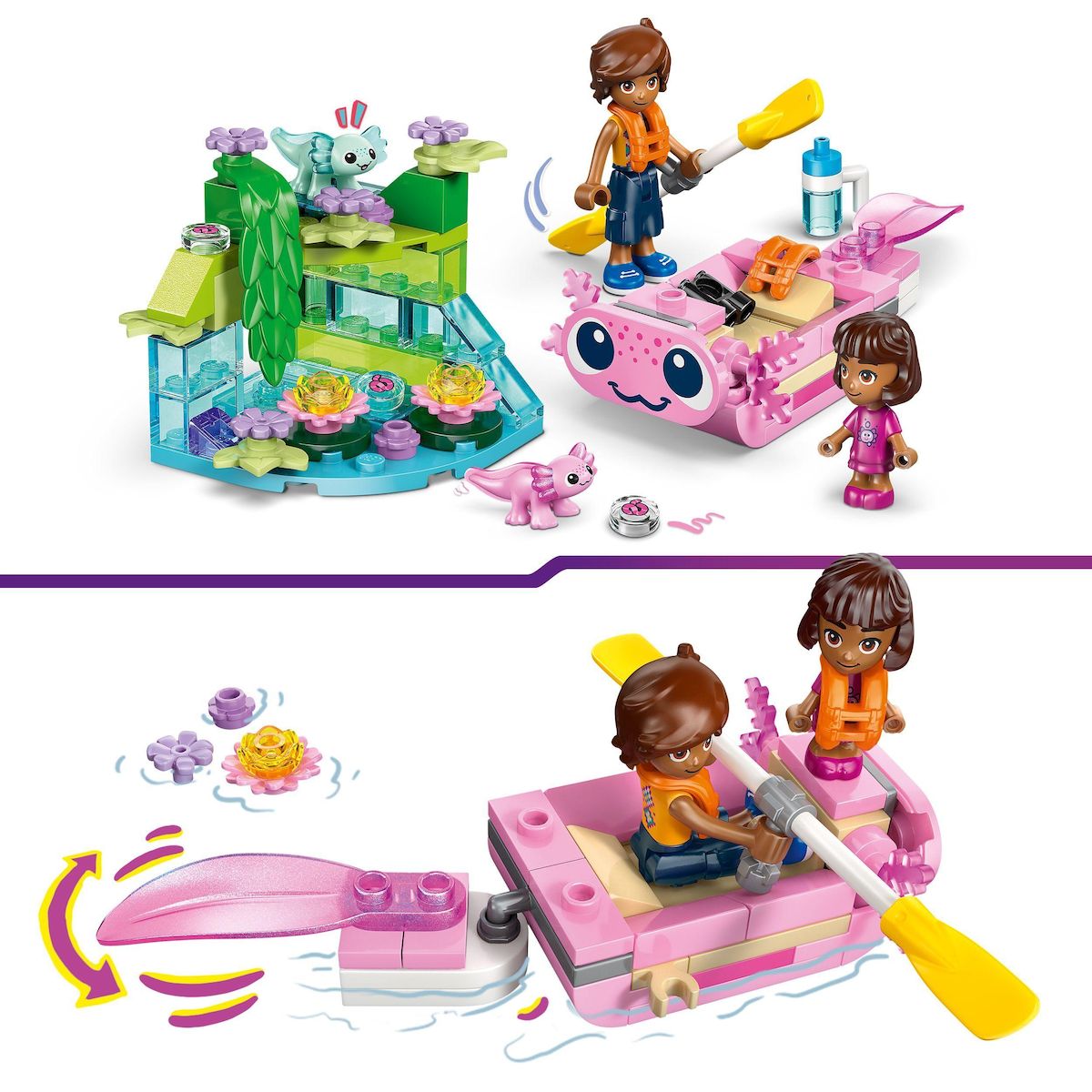LEGO Friends 42681 - Le Bateau d’Aventures Axolotl
