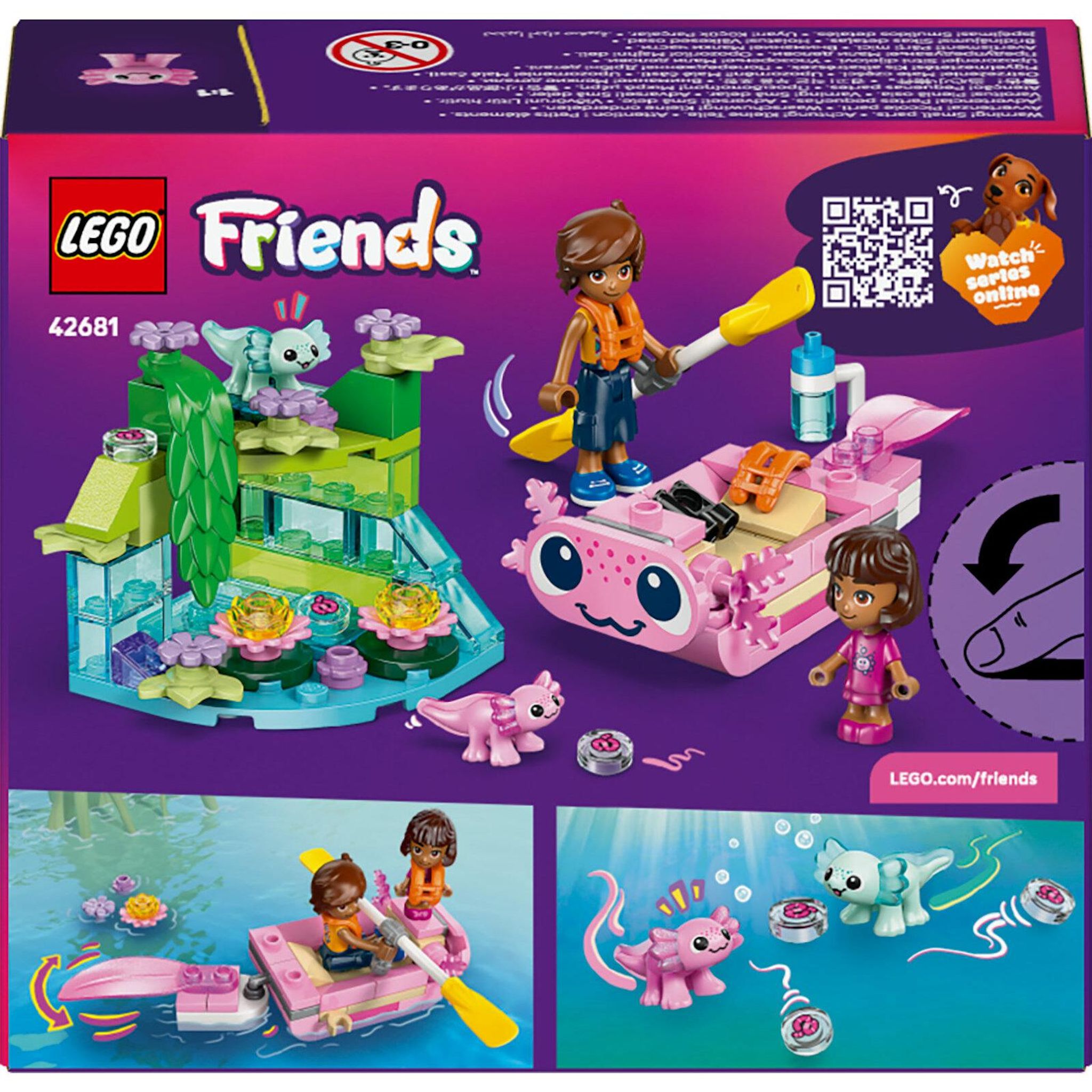 Voir la diapositive 8 : LEGO Friends 42681 Le Bateau d’Aventures Axolotl - Jeu de Construction 5 ans - Figurines