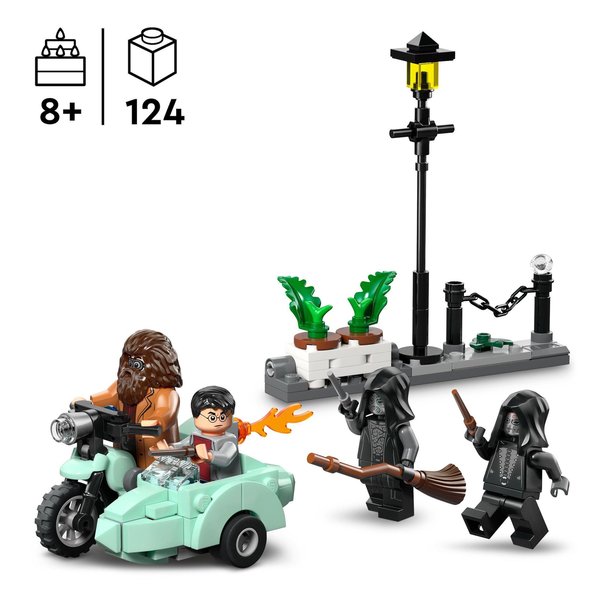 Voir la diapositive 3 : LEGO Harry Potter 76459 - Hagrid et Harry s’Échappent de Privet Drive