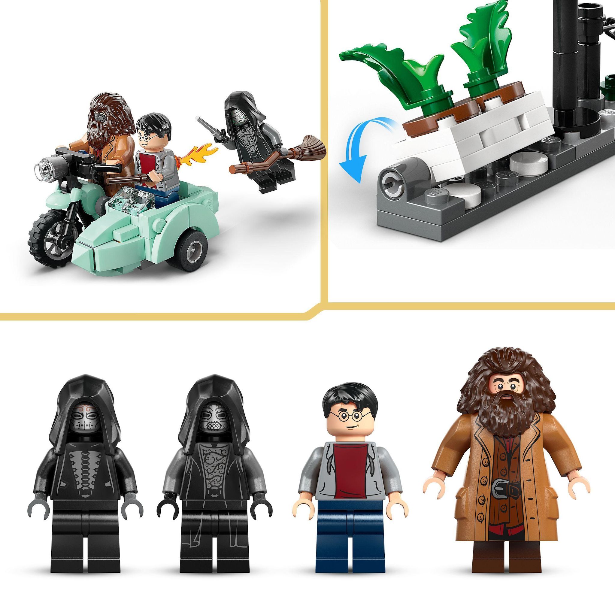 Voir la diapositive 5 : LEGO Harry Potter 76459 - Hagrid et Harry s’Échappent de Privet Drive