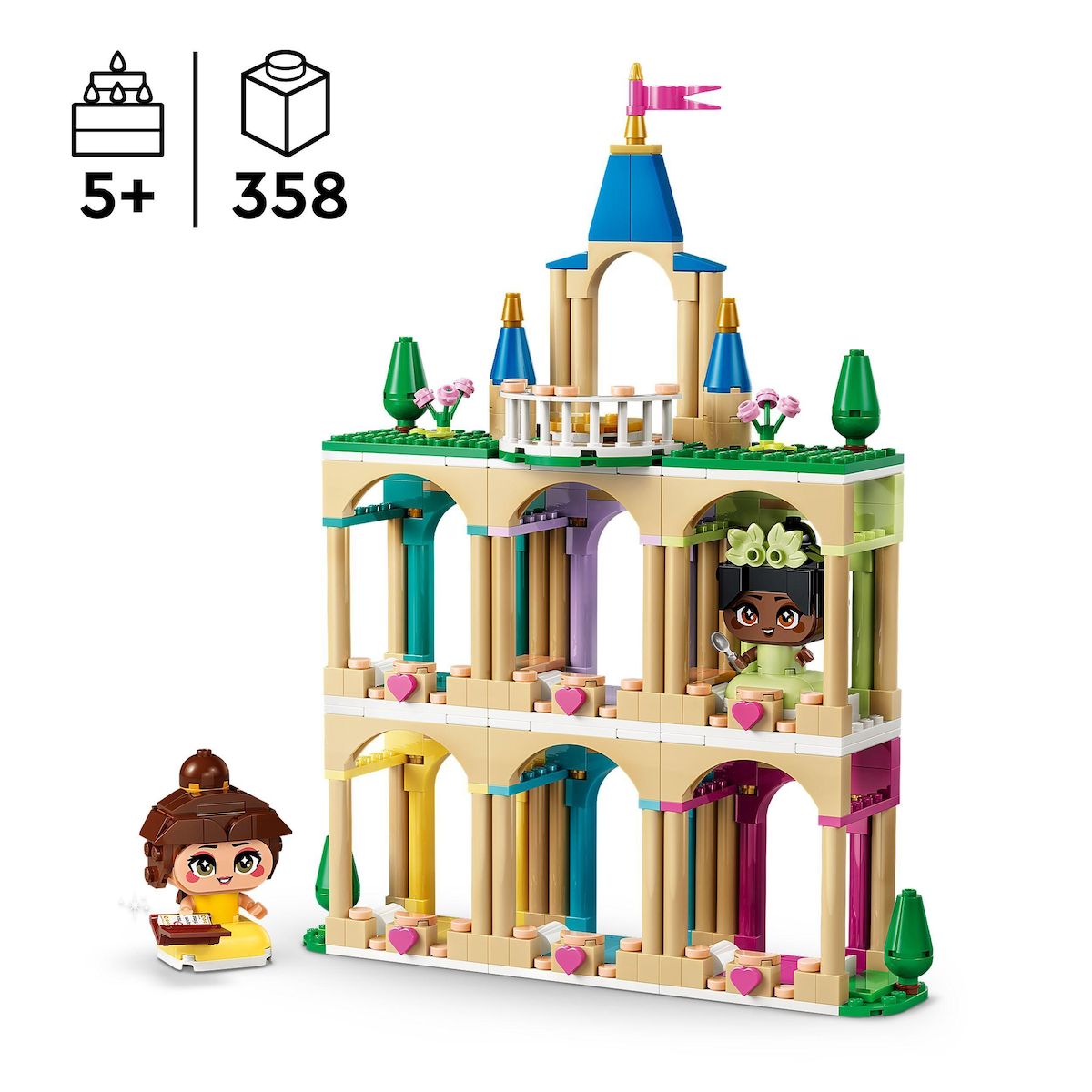LEGO Disney 43291 - Belle et Tiana miniatures avec un château