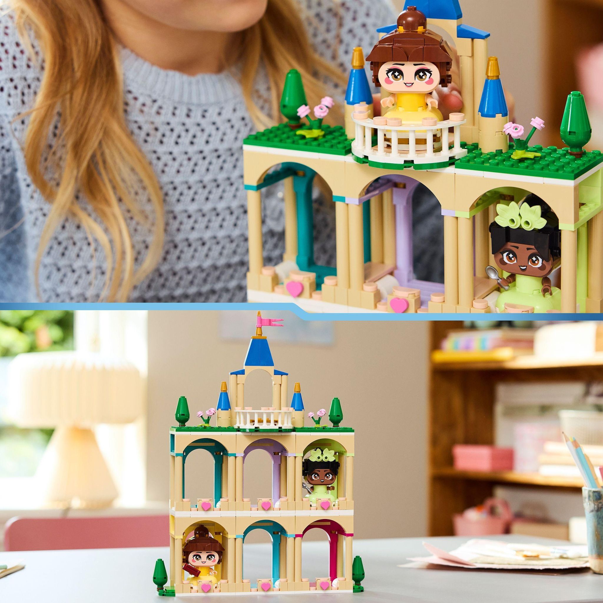 Voir la diapositive 6 : LEGO Disney 43291 - Belle et Tiana miniatures avec un château