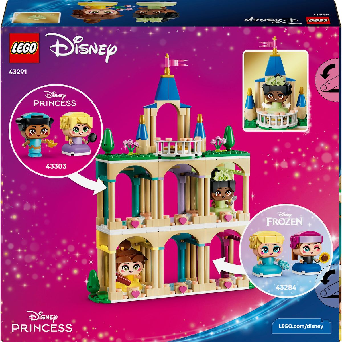 LEGO Disney 43291 - Belle et Tiana miniatures avec un château
