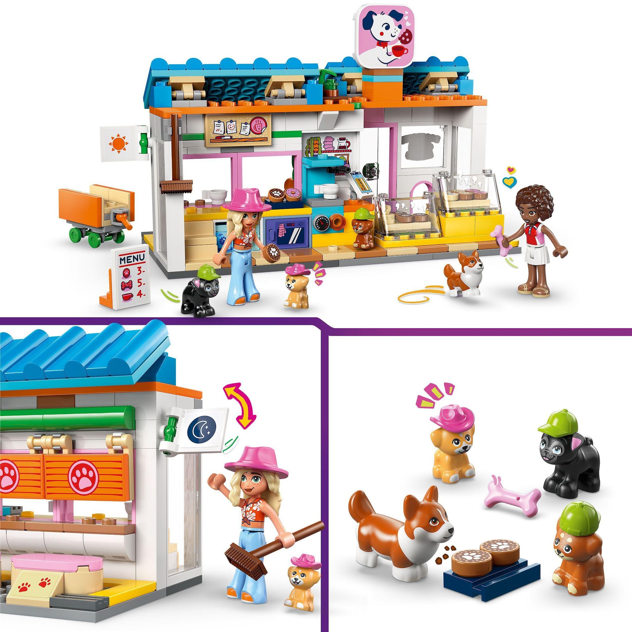 Voir la diapositive 4 : LEGO Friends 42677 - La Boutique de Friandises pour Chiens