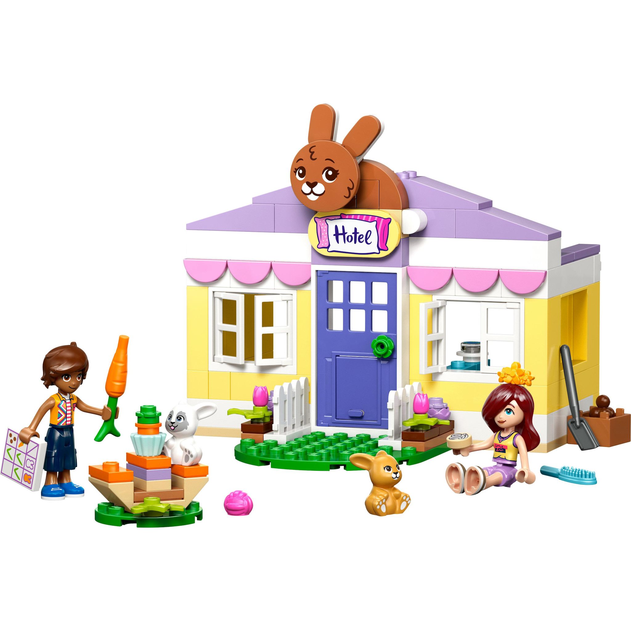Voir la diapositive 2 : LEGO Friends 42679 - L’Hôtel des Lapins de Heartlake City