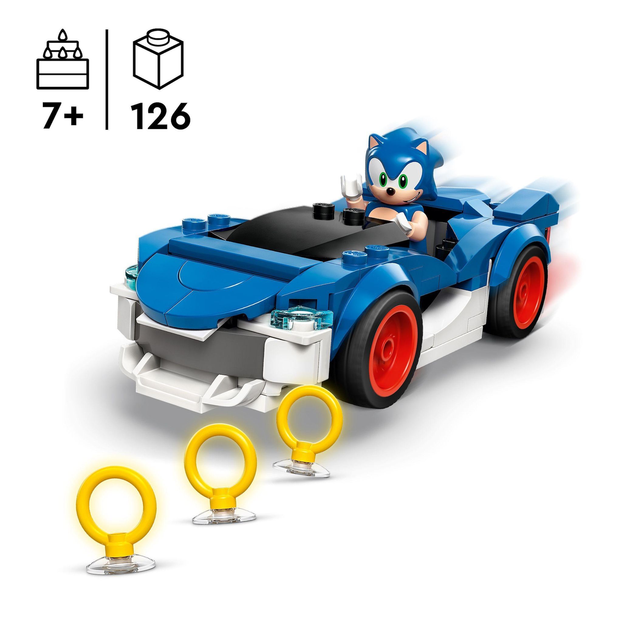 Voir la diapositive 3 : LEGO Sonic 77117 - Sonic : le Bolide Ultra-Rapide