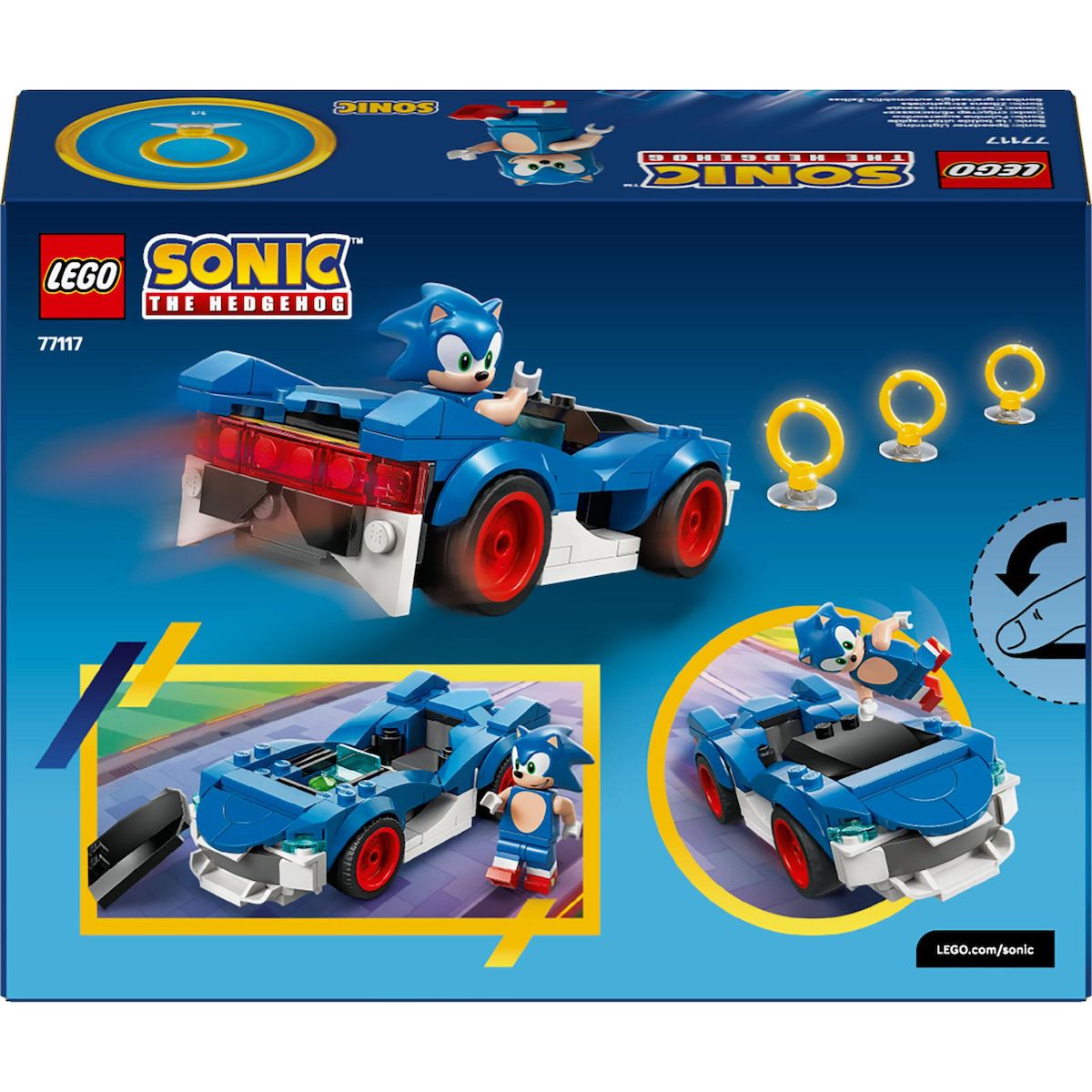 LEGO Sonic 77117 - Sonic : le Bolide Ultra-Rapide