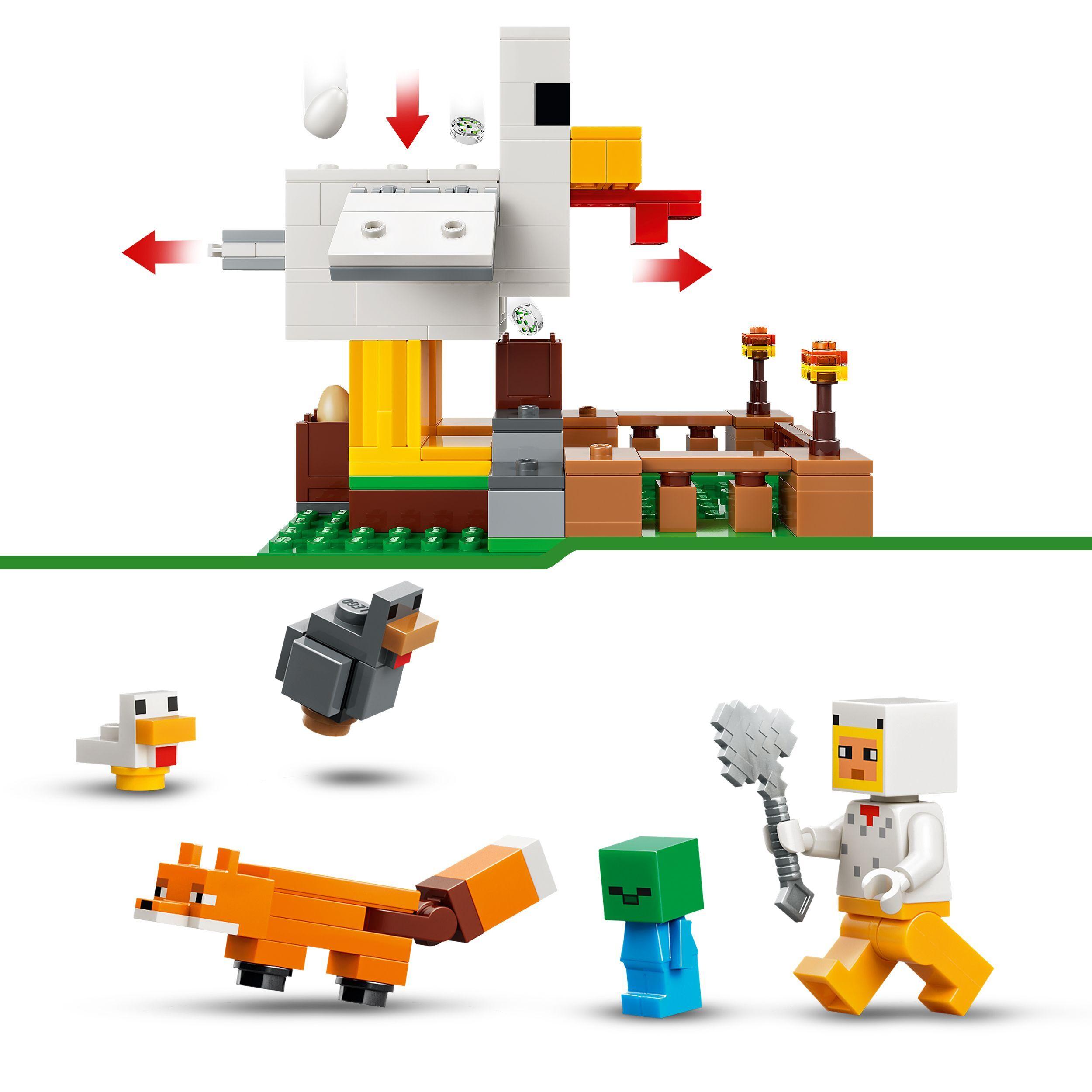 Voir la diapositive 5 : LEGO Minecraft 21585 La Ferme à Poulet - Jouet de Construction Fille ou Garçon dès 7 ans