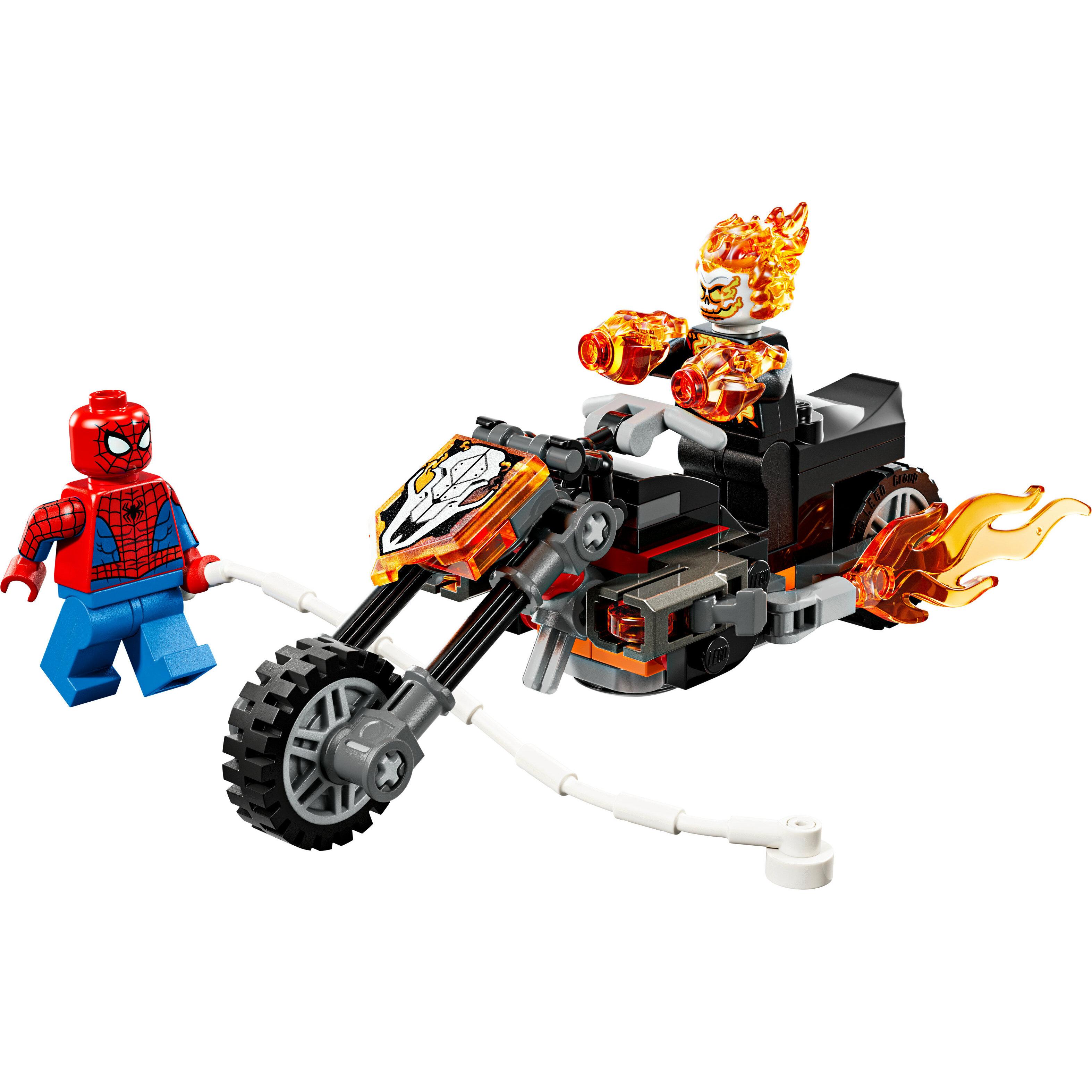 Voir la diapositive 2 : LEGO Marvel 76335 - Spider-Man et sa Moto contre Ghost Rider