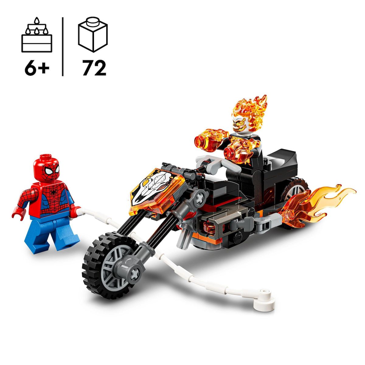 LEGO Marvel 76335 - Spider-Man et sa Moto contre Ghost Rider