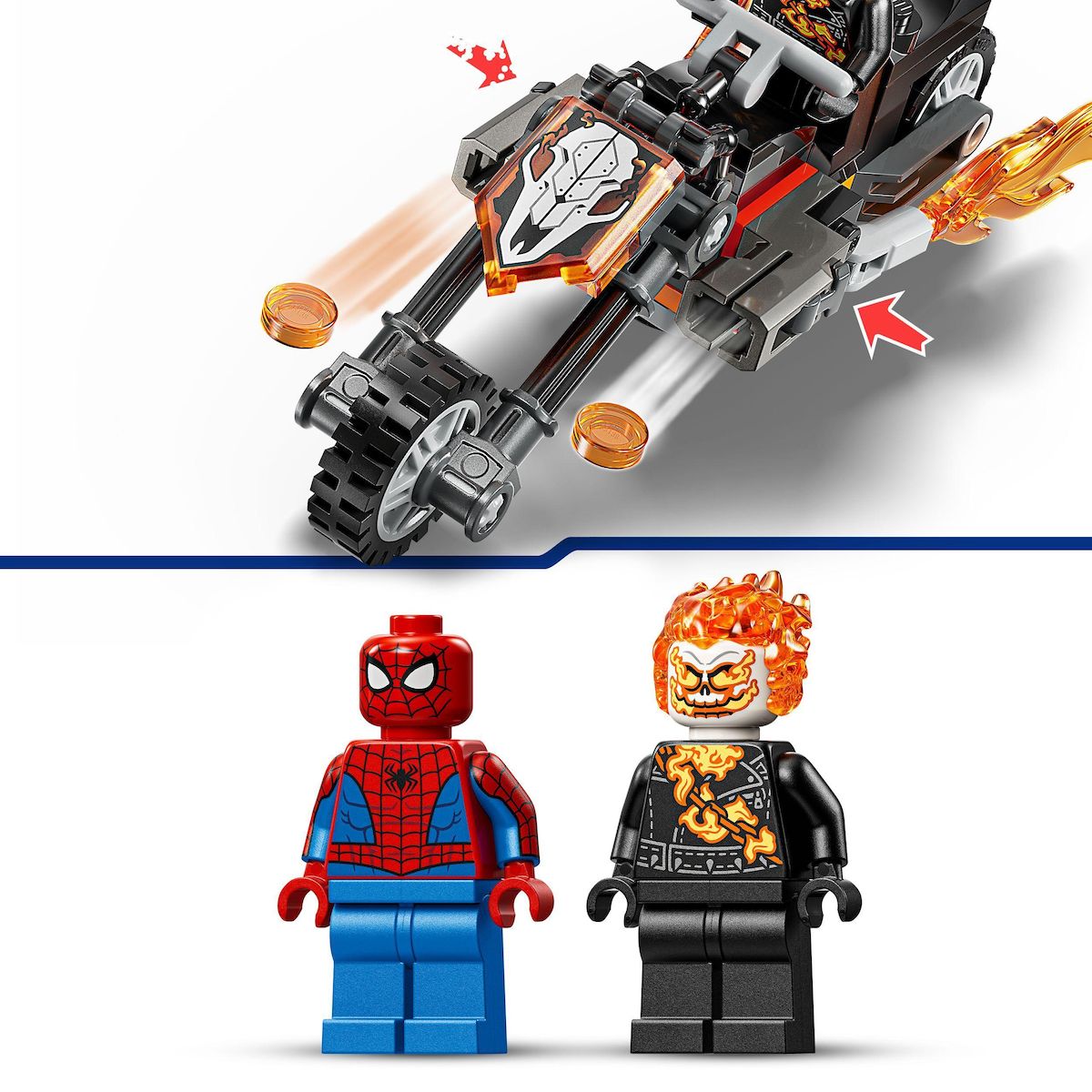 LEGO Marvel 76335 - Spider-Man et sa Moto contre Ghost Rider