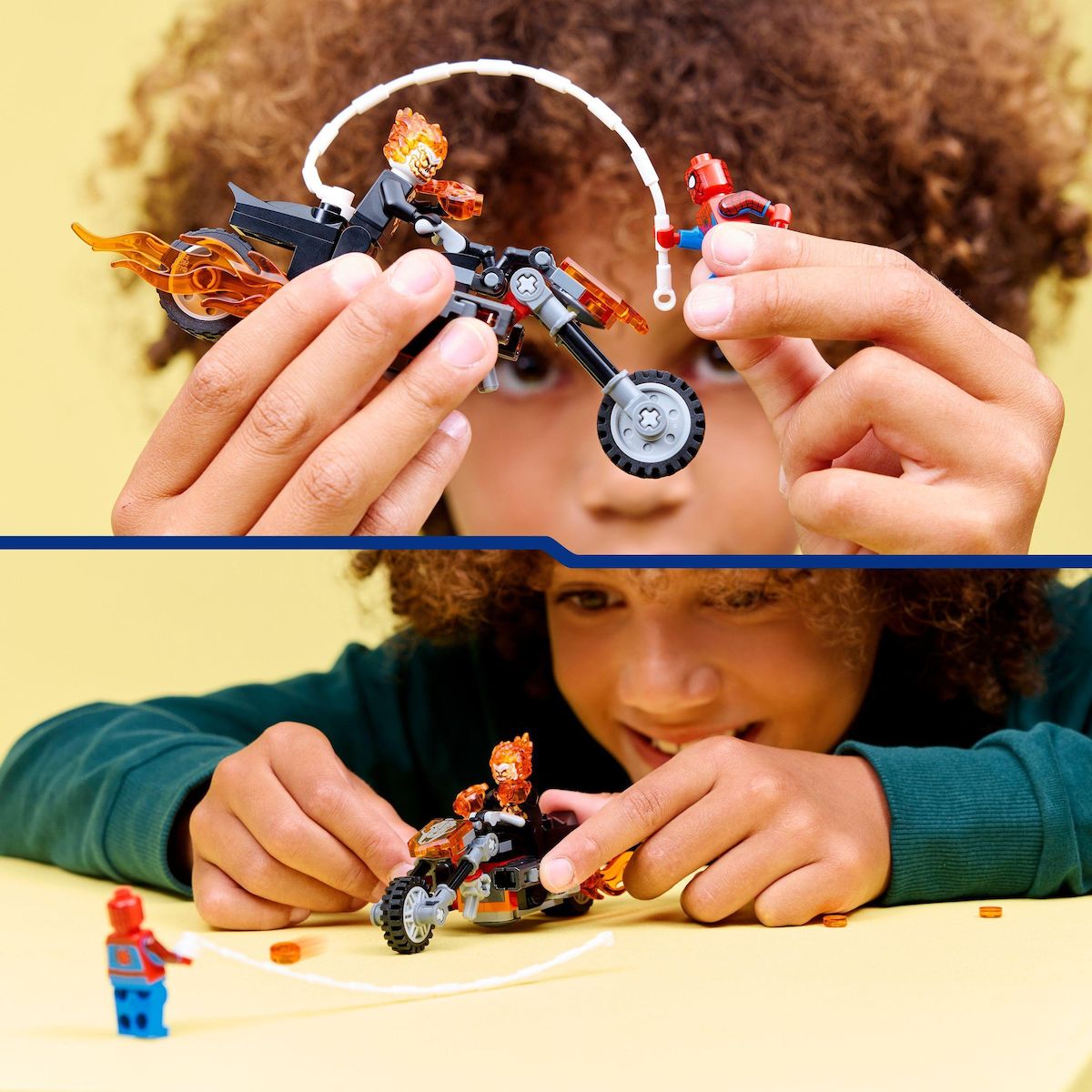 LEGO Marvel 76335 - Spider-Man et sa Moto contre Ghost Rider